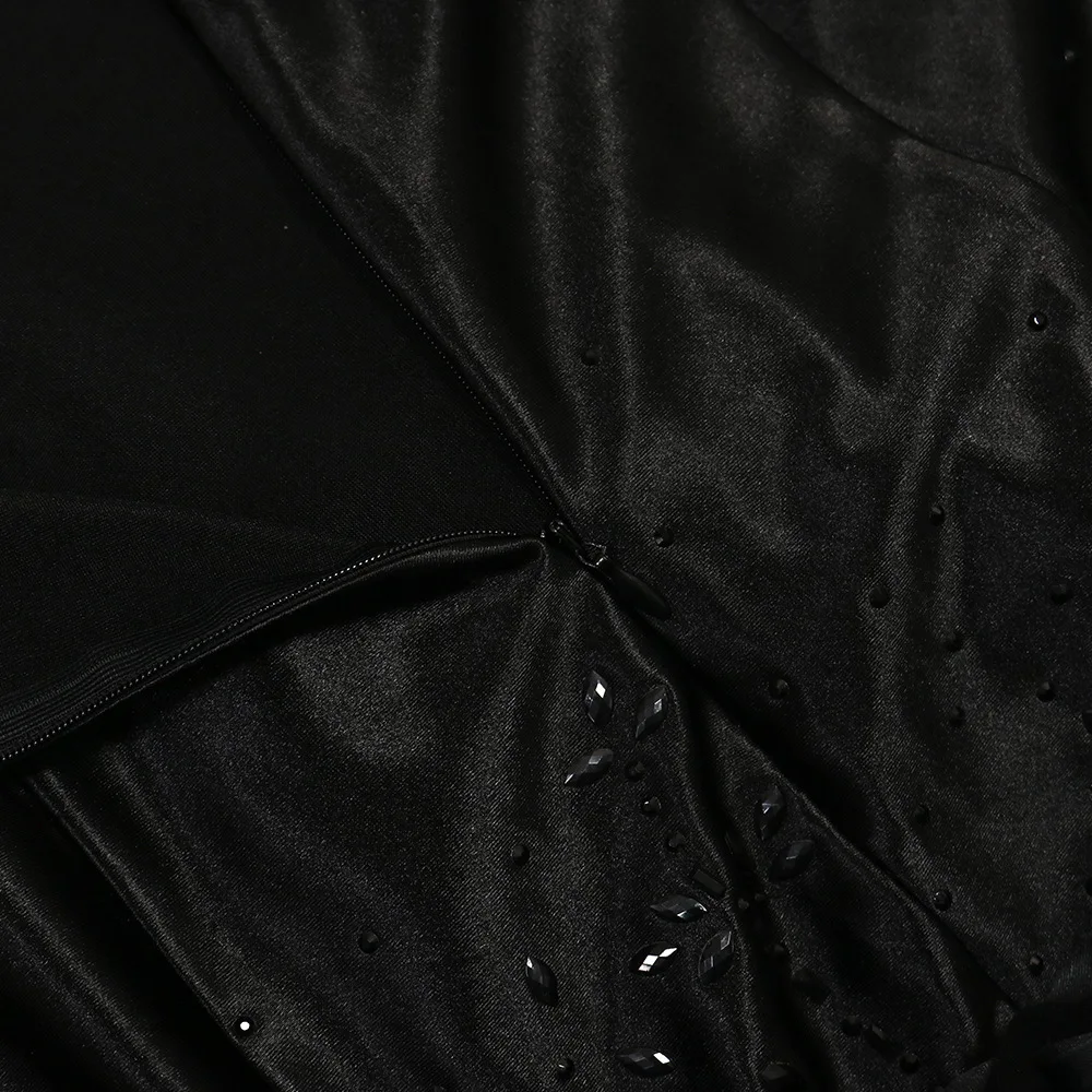 CM.YAYA Diamonds 3D Flower Mesh See Through Women Sleeveless Bodycon Long Dress Birthday Party Evening Prom Maxi Mermaid Dresses