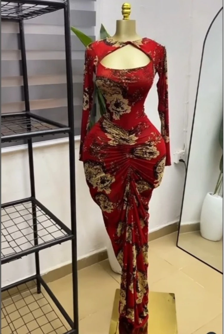 CM.YAYA Women Printed Wrap Neck Cutout Stacked Ruched Midi Bodycon Mermaid Maxi Dress Sexy Parties Birthday Holiday Long Dresses CM.YAYA Women Printed Wrap Neck Cutout Stacked Ruched Midi Bodycon Mermaid Maxi Dress Sexy Parties Birthday Holiday Long Dresses