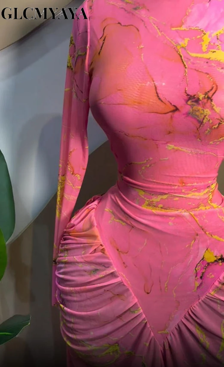 GLCMYAYA Women Tie Dye Printed Ruched Long Sleeve Bodycon Maxi Long Dress Fall Cocktail Evening Birthday Party Trendy Dresses GLCMYAYA Women Tie Dye Printed Ruched Long Sleeve Bodycon Maxi Long Dress Fall Cocktail Evening Birthday Party Trendy Dresses