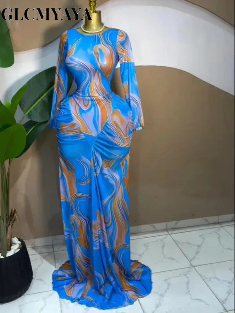 GLCMYAYA Women Tie Dye Printed Ruched Long Sleeve Bodycon Maxi Long Dress Fall Cocktail Evening Birthday Party Trendy Dresses GLCMYAYA Women Tie Dye Printed Ruched Long Sleeve Bodycon Maxi Long Dress Fall Cocktail Evening Birthday Party Trendy Dresses