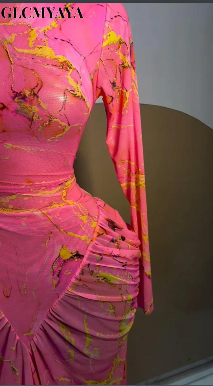 GLCMYAYA Women Tie Dye Printed Ruched Long Sleeve Bodycon Maxi Long Dress Fall Cocktail Evening Birthday Party Trendy Dresses GLCMYAYA Women Tie Dye Printed Ruched Long Sleeve Bodycon Maxi Long Dress Fall Cocktail Evening Birthday Party Trendy Dresses