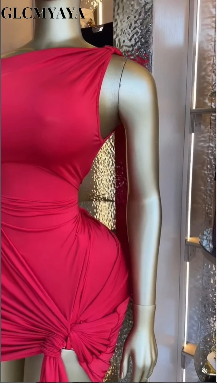 CM.YAYA Women's Knot Side Stacked Ruched One Short Sleeve Midi Mini Formal Dress 2026 Education Party Cocktail Night Out Dresses CM.YAYA Women's Knot Side Stacked Ruched One Short Sleeve Midi Mini Formal Dress 2026 Education Party Cocktail Night Out Dresses