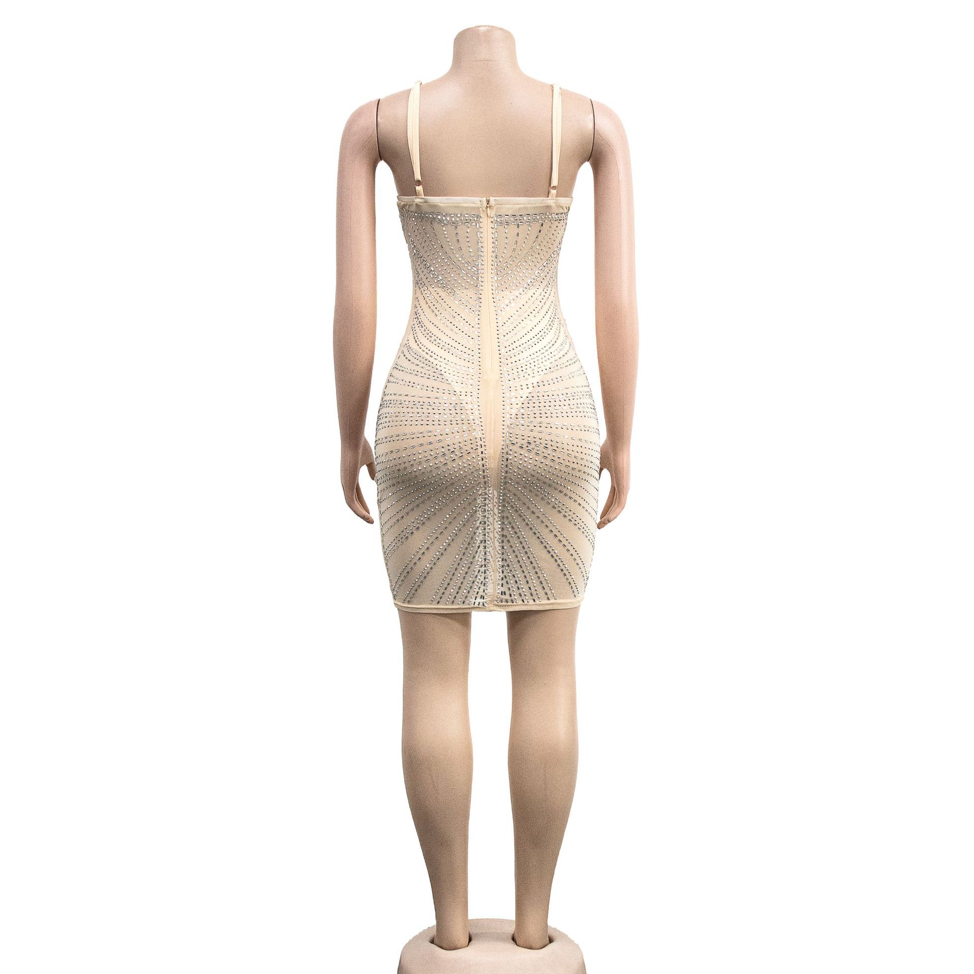 CM.YAYA Women Rhinestones Hot Drilling Mesh See Though Patchwork Midi Mini Dress Crystal Party Dresses Night Out Robes Vestidos CM.YAYA Women Rhinestones Hot Drilling Mesh See Though Patchwork Midi Mini Dress Crystal Party Dresses Night Out Robes Vestidos