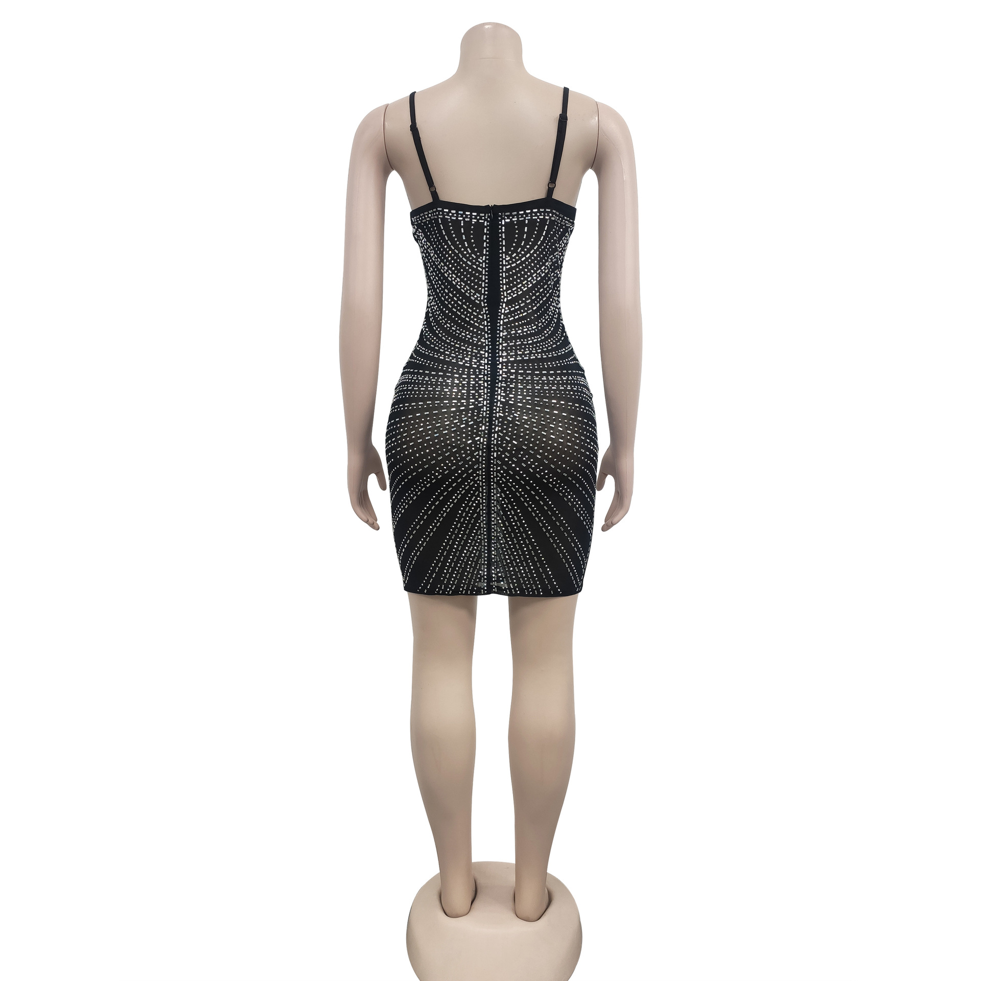 CM.YAYA Women Rhinestones Hot Drilling Mesh See Though Patchwork Midi Mini Dress Crystal Party Dresses Night Out Robes Vestidos CM.YAYA Women Rhinestones Hot Drilling Mesh See Though Patchwork Midi Mini Dress Crystal Party Dresses Night Out Robes Vestidos