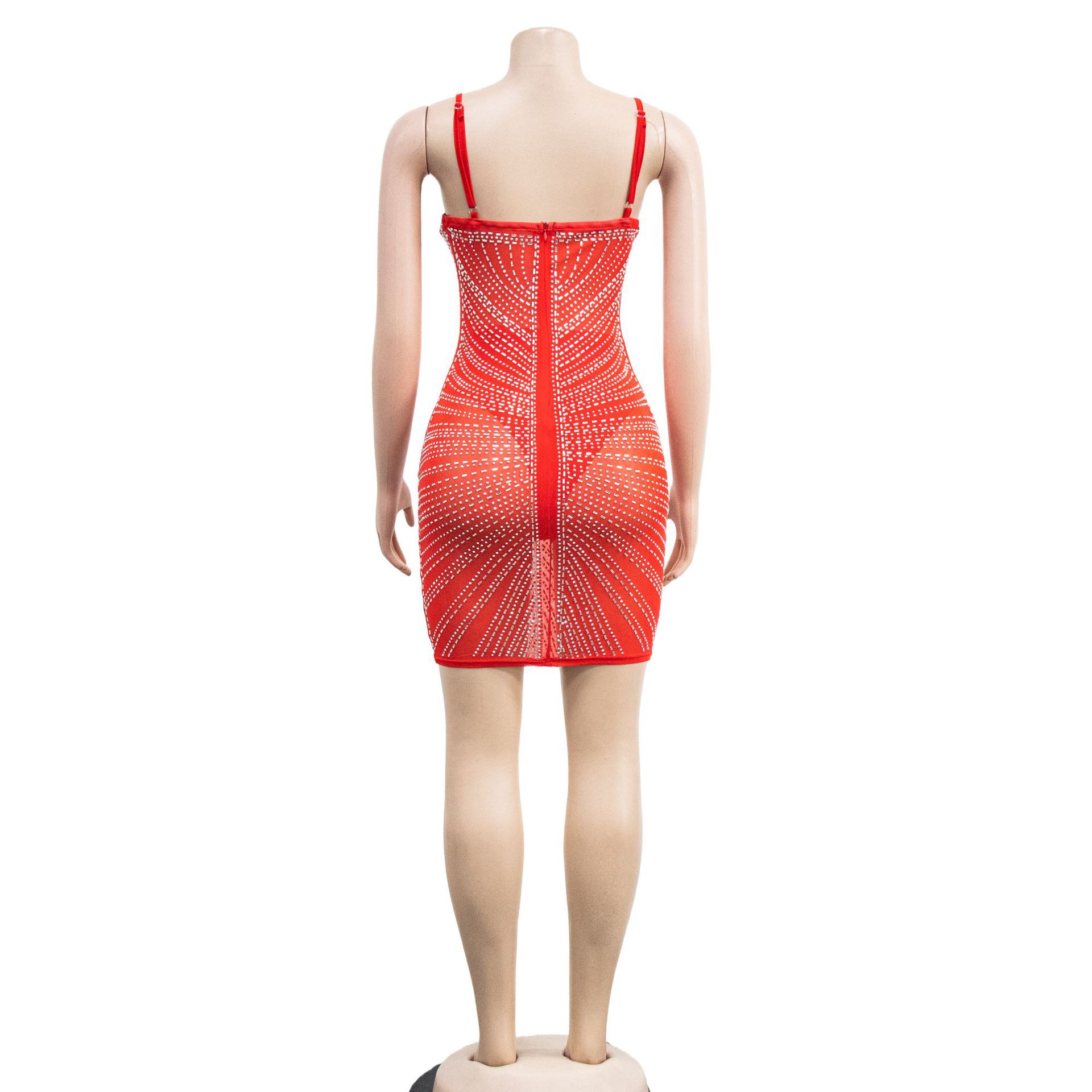 CM.YAYA Women Rhinestones Hot Drilling Mesh See Though Patchwork Midi Mini Dress Crystal Party Dresses Night Out Robes Vestidos CM.YAYA Women Rhinestones Hot Drilling Mesh See Though Patchwork Midi Mini Dress Crystal Party Dresses Night Out Robes Vestidos