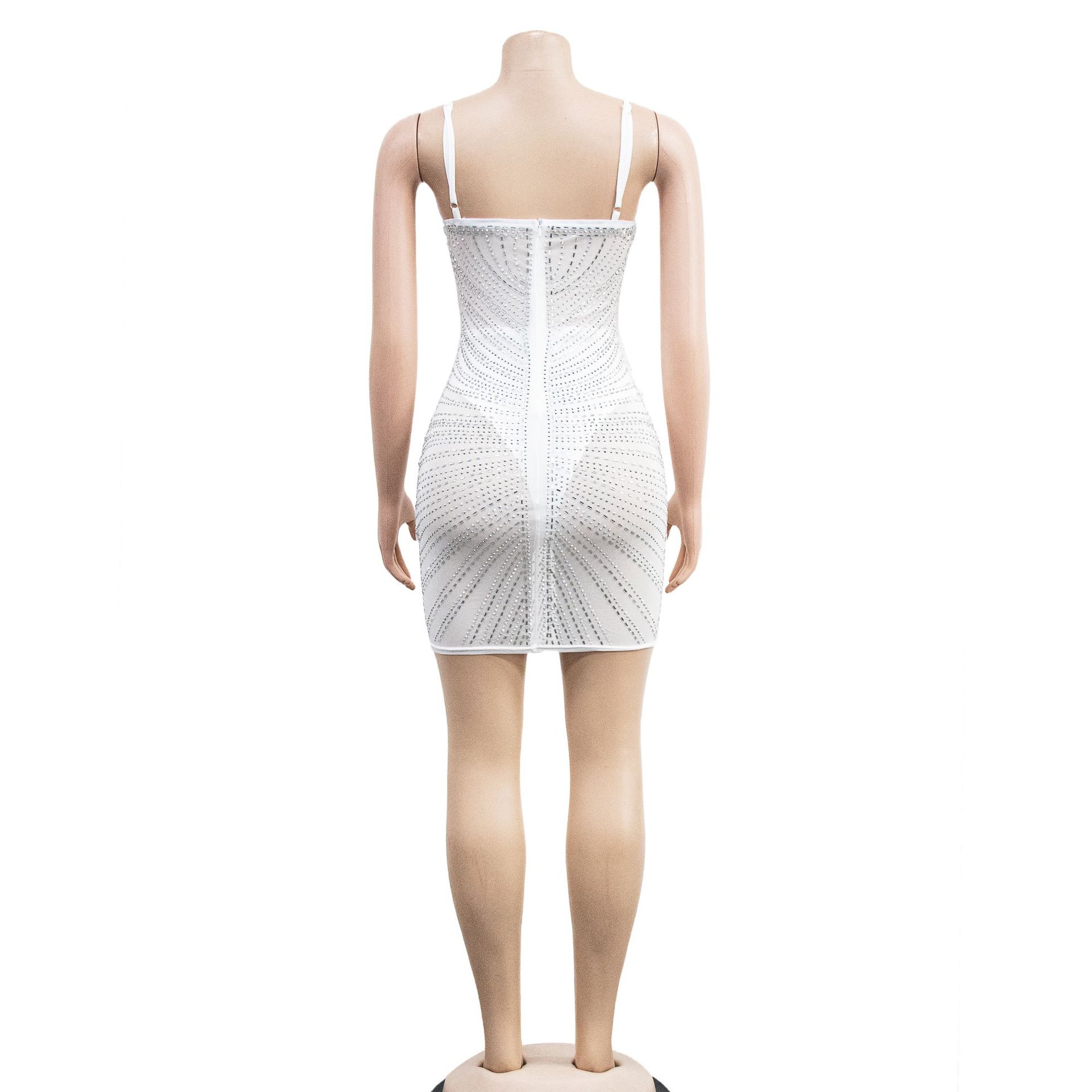 CM.YAYA Women Rhinestones Hot Drilling Mesh See Though Patchwork Midi Mini Dress Crystal Party Dresses Night Out Robes Vestidos CM.YAYA Women Rhinestones Hot Drilling Mesh See Though Patchwork Midi Mini Dress Crystal Party Dresses Night Out Robes Vestidos