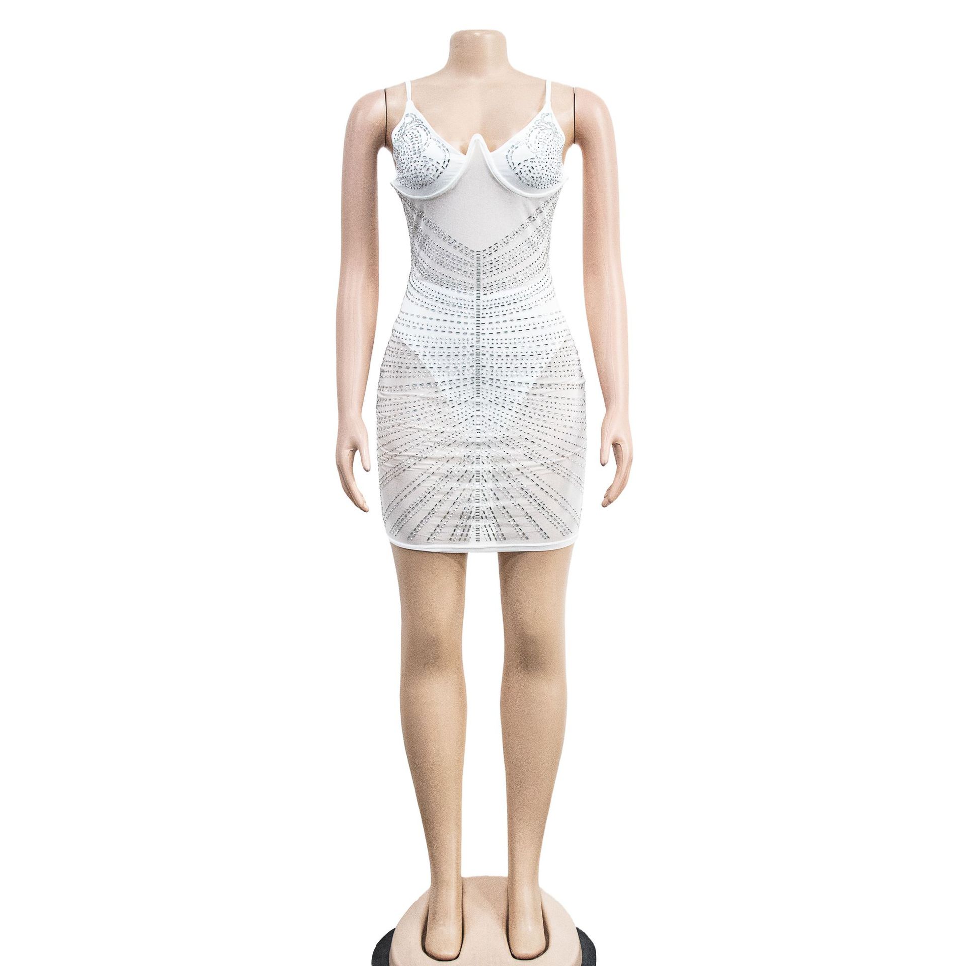 CM.YAYA Women Rhinestones Hot Drilling Mesh See Though Patchwork Midi Mini Dress Crystal Party Dresses Night Out Robes Vestidos CM.YAYA Women Rhinestones Hot Drilling Mesh See Though Patchwork Midi Mini Dress Crystal Party Dresses Night Out Robes Vestidos