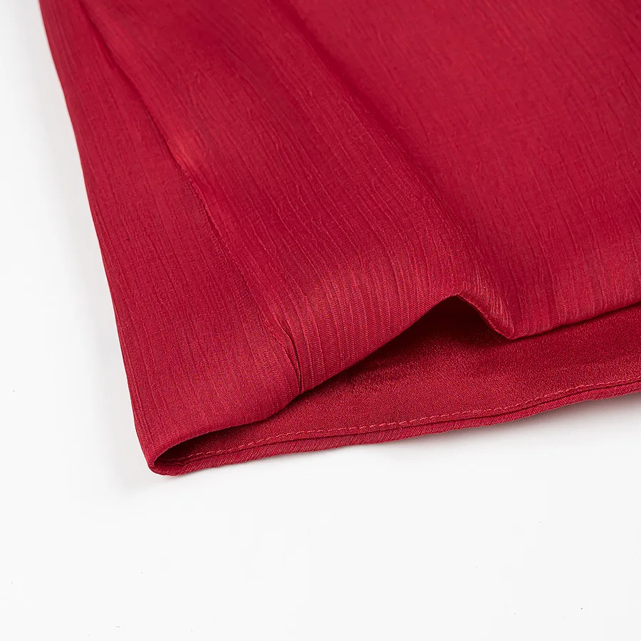 CM.YAYA Women Long Sleeve Pleated Low Waist Blouse Style Mini Dress with Shorts 2025 Birthday Beach Party Dresses Vestidos