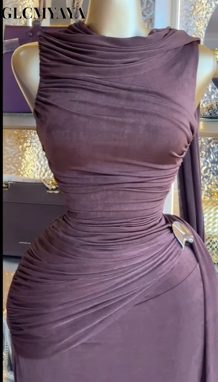 CM.YAYA Women Sleeveless Streamer Ruched Stacked Bodycon Midi Long Maxi Dress 2026 Elegant Evening Birthday Party Dresses CM.YAYA Women Sleeveless Streamer Ruched Stacked Bodycon Midi Long Maxi Dress 2026 Elegant Evening Birthday Party Dresses