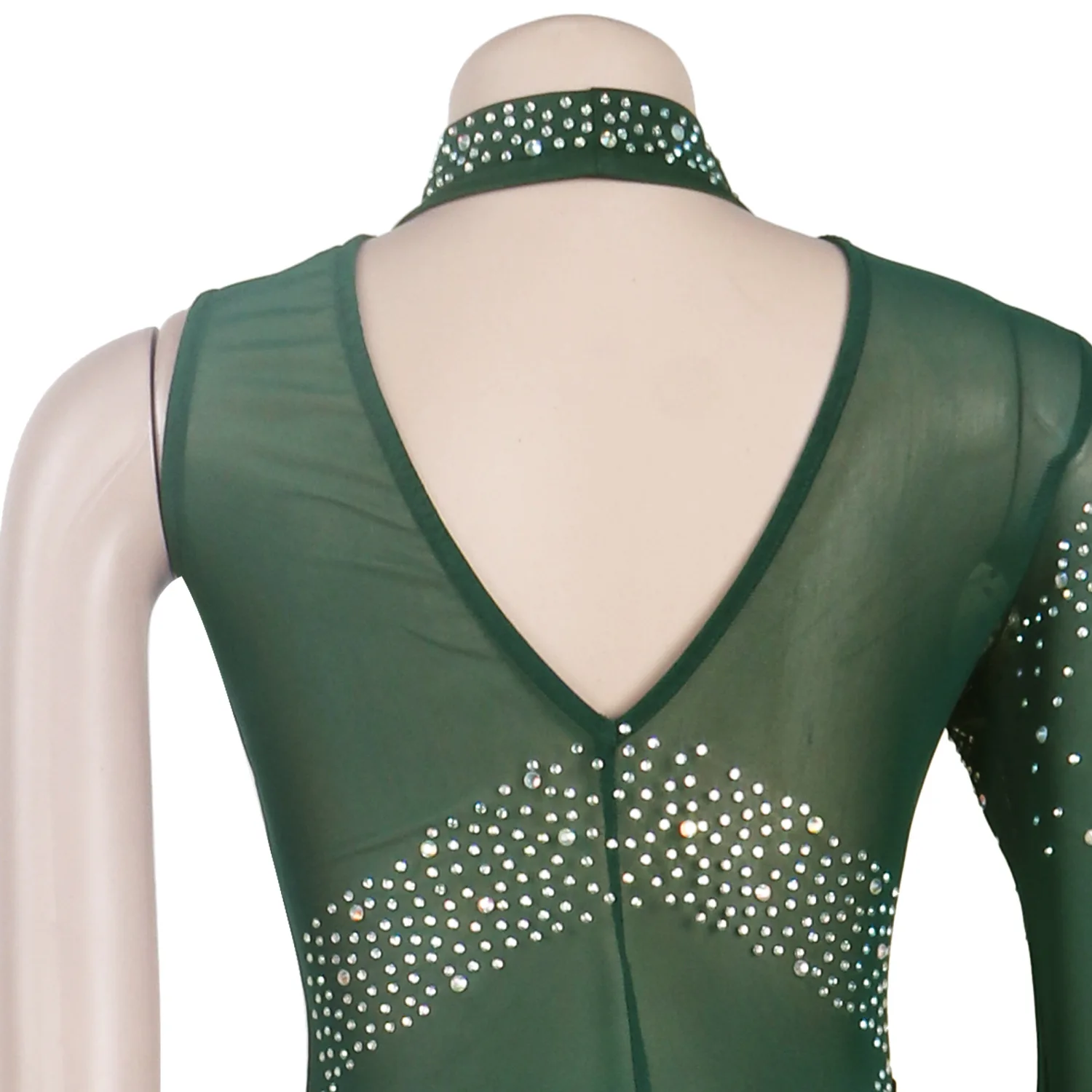 CM.YAYA Women Diamonds Hot Rhinestones Bodycon Midi Maxi Mermaid Dress Elegant Sexy Party Club One Long Sleeve Long Dresses