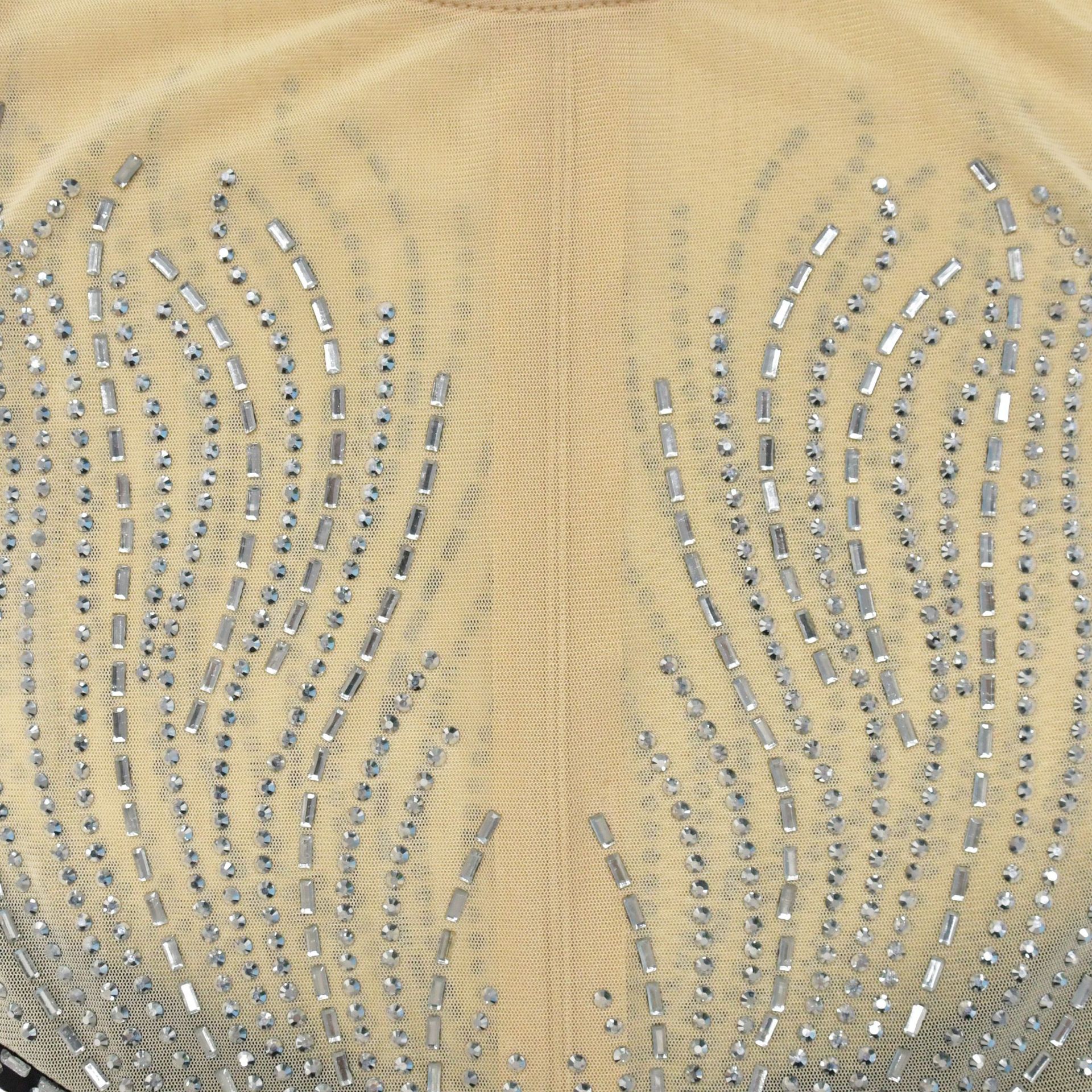 CM.YAYA Women O-neck Sleeveless Mesh Patchwork Diamonds Hot Rhinestones High Side Split Birthday Bodycon Midi Mermaid Maxi Dress