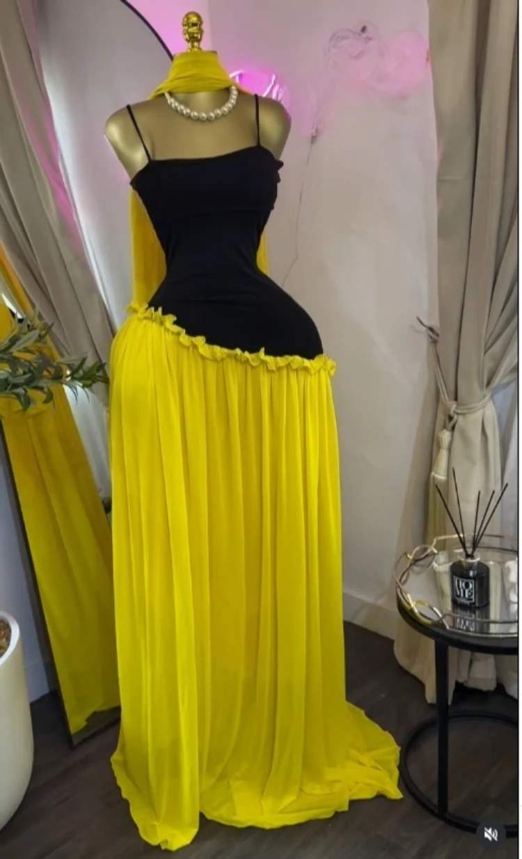 CM.YAYA Women Spaghetti Strap Skew Waist Patchwork A-line Maxi Dress with Scarf 2026 Street Beach Birthday Holiday Long Dresses CM.YAYA Women Spaghetti Strap Skew Waist Patchwork A-line Maxi Dress with Scarf 2026 Street Beach Birthday Holiday Long Dresses