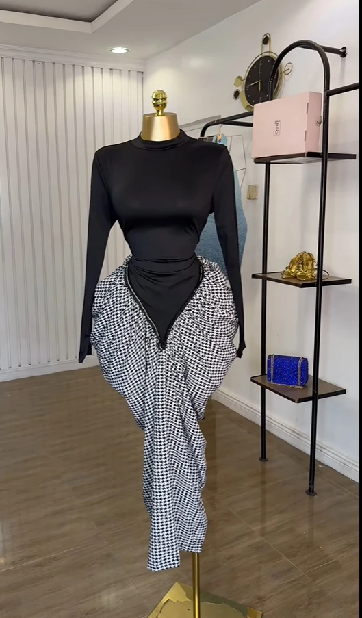 CM.YAYA Women Print Patchwork Stacked Ruched Sleeveless Bodycon Midi Maxi Long Dress 2025 Birthday Vacation Sexy Party Dresses