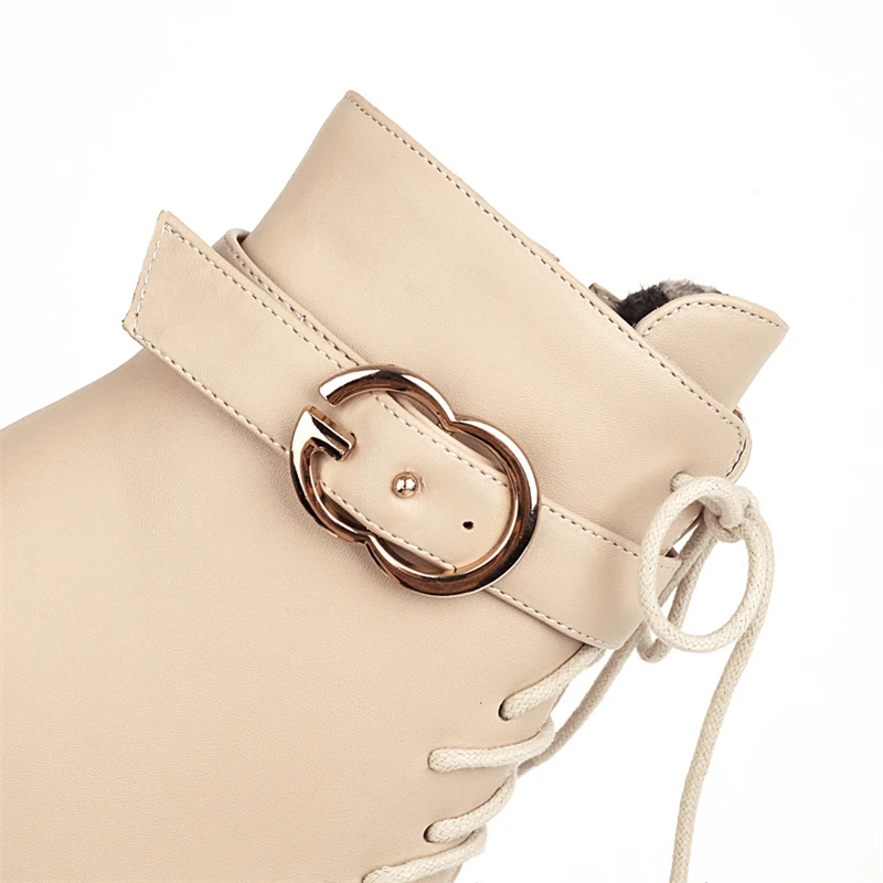 Lace-up Ankle Boots For Women Short Shoes Fashion Buckle High Heels Yellow Black Autumn Winter Women’s Ankle Boots Large Size 45 Lace-up Ankle Boots For Women Short Shoes Fashion Buckle High Heels Yellow Black Autumn Winter Women's Ankle Boots Large Size 45