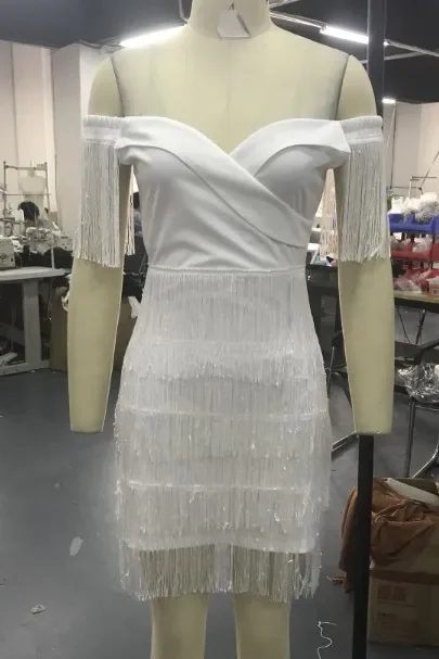 New Winter Women Solid Slash Neck Sleeveless Dress Empire Tassel Sheath Mini Dress Sexy Night Club Wear Bandage Dresses LZR3399 New Winter Women Solid Slash Neck Sleeveless Dress Empire Tassel Sheath Mini Dress Sexy Night Club Wear Bandage Dresses LZR3399