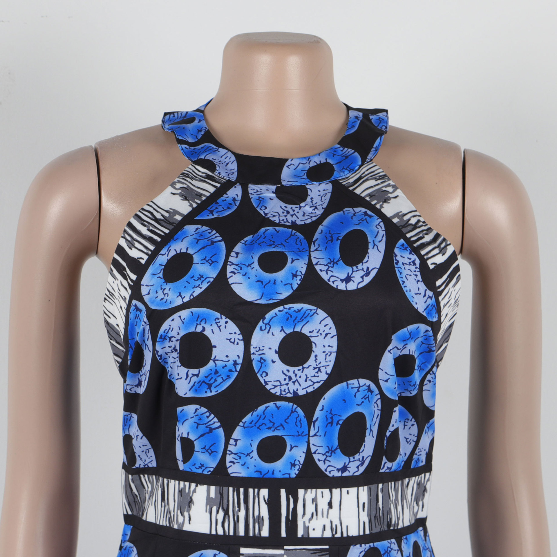 CM.YAYA Women O-neck Sleeveless A-Line Long Maxi Dress 2025 Spring Party Vintage Africa Print Street Vestidos Evening Dresses