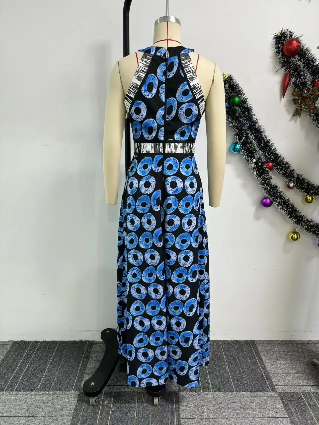 CM.YAYA Women O-neck Sleeveless A-Line Long Maxi Dress 2025 Spring Party Vintage Africa Print Street Vestidos Evening Dresses CM.YAYA Women O-neck Sleeveless A-Line Long Maxi Dress 2025 Spring Party Vintage Africa Print Street Vestidos Evening Dresses