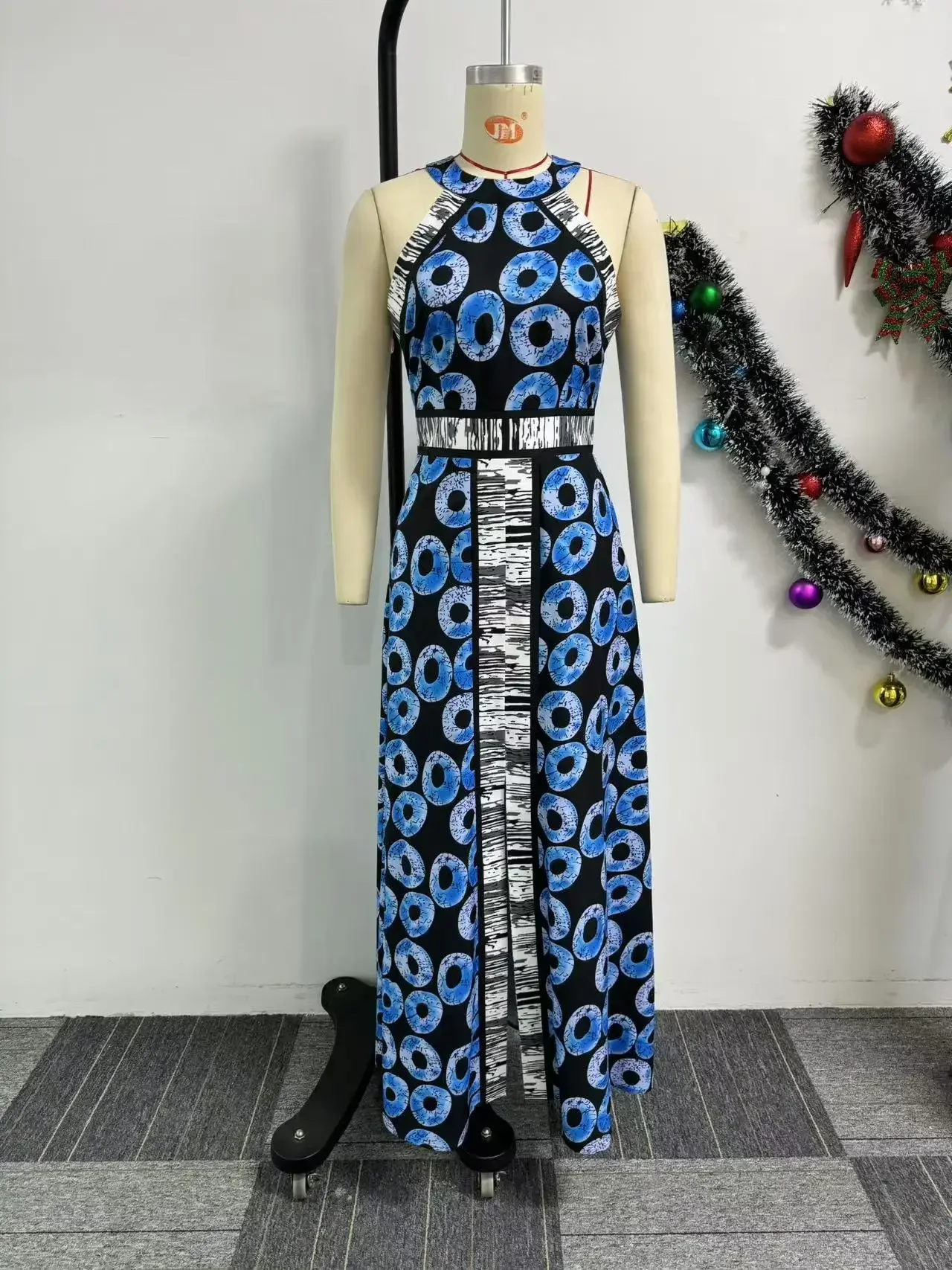 CM.YAYA Women O-neck Sleeveless A-Line Long Maxi Dress 2025 Spring Party Vintage Africa Print Street Vestidos Evening Dresses CM.YAYA Women O-neck Sleeveless A-Line Long Maxi Dress 2025 Spring Party Vintage Africa Print Street Vestidos Evening Dresses