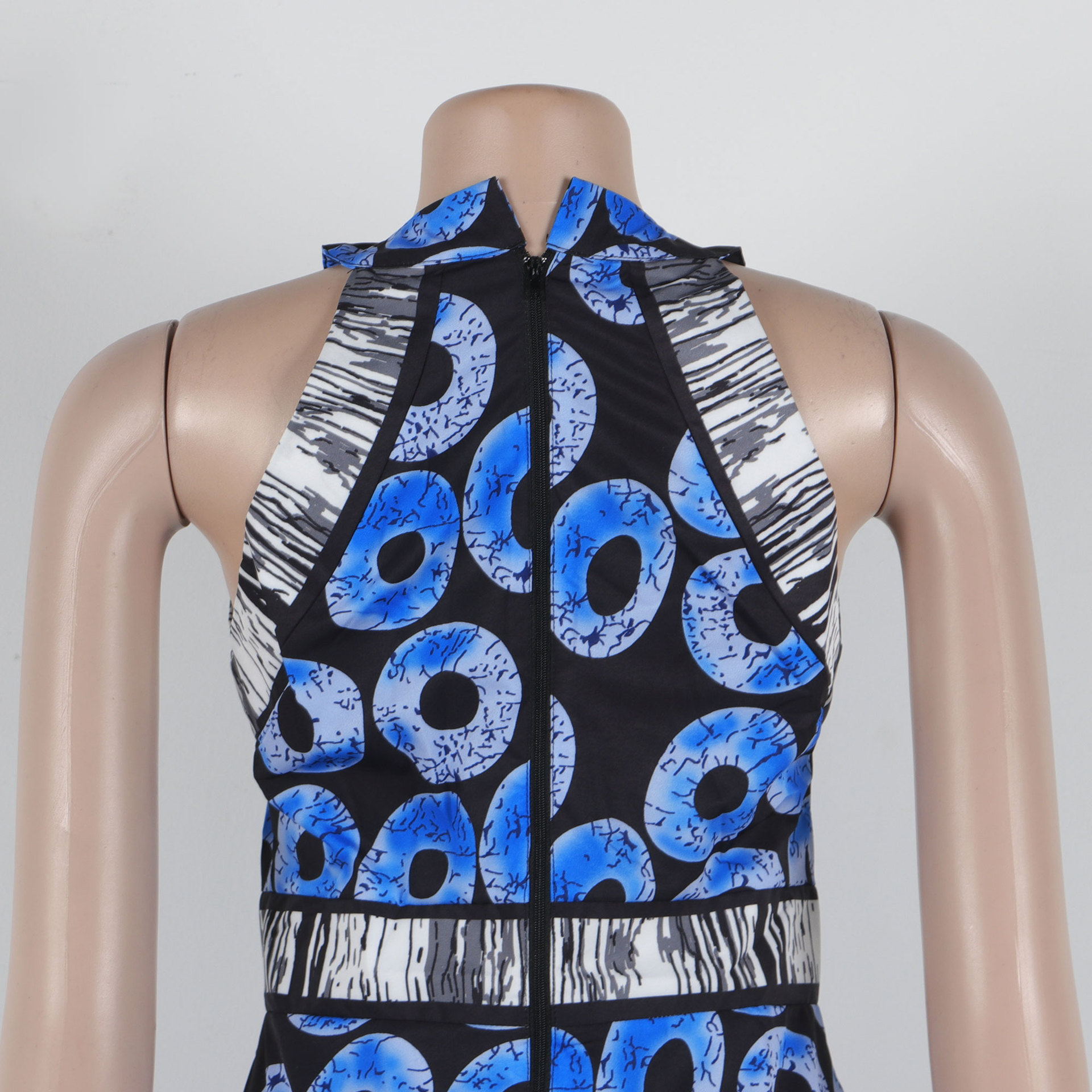 CM.YAYA Women O-neck Sleeveless A-Line Long Maxi Dress 2025 Spring Party Vintage Africa Print Street Vestidos Evening Dresses