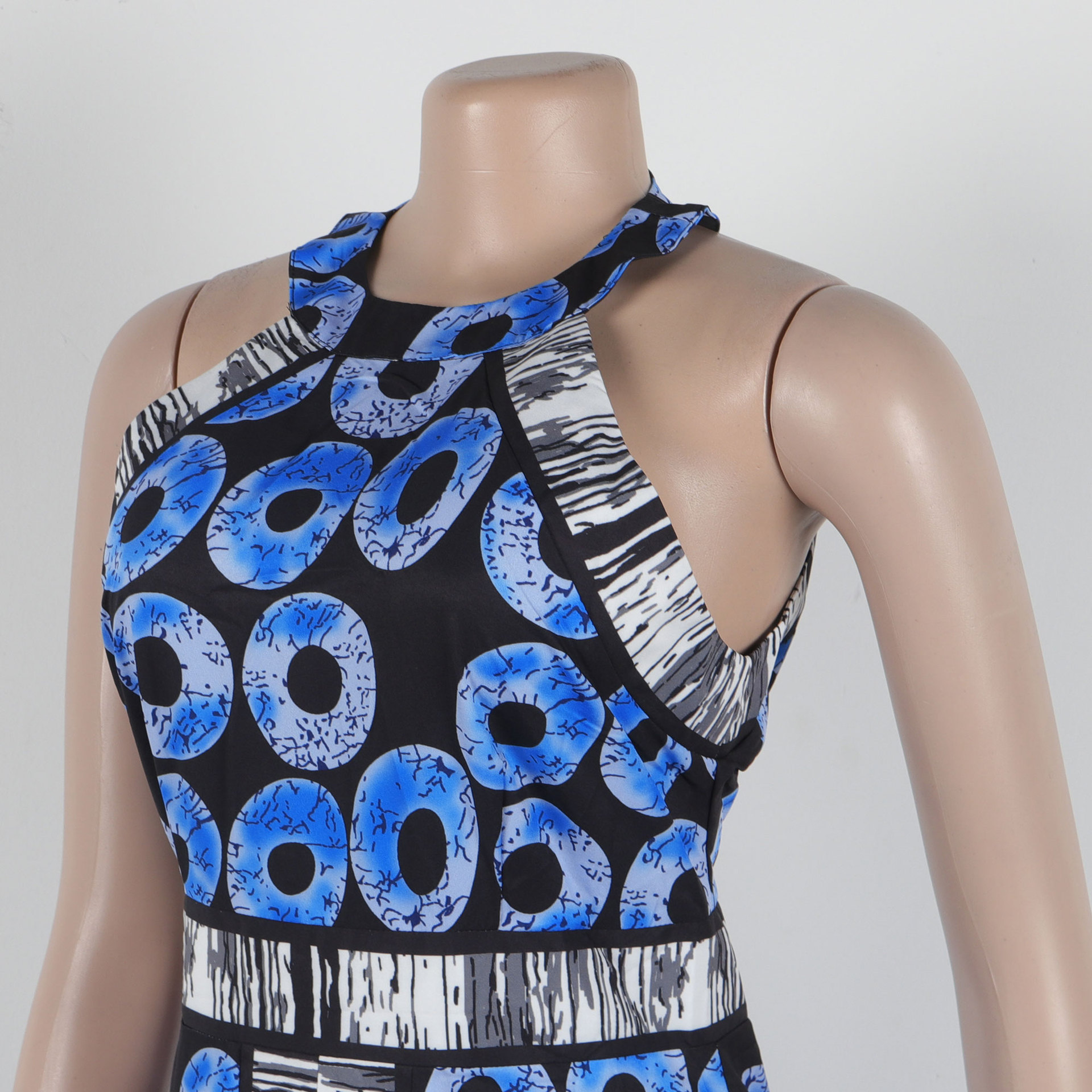 CM.YAYA Women O-neck Sleeveless A-Line Long Maxi Dress 2025 Spring Party Vintage Africa Print Street Vestidos Evening Dresses