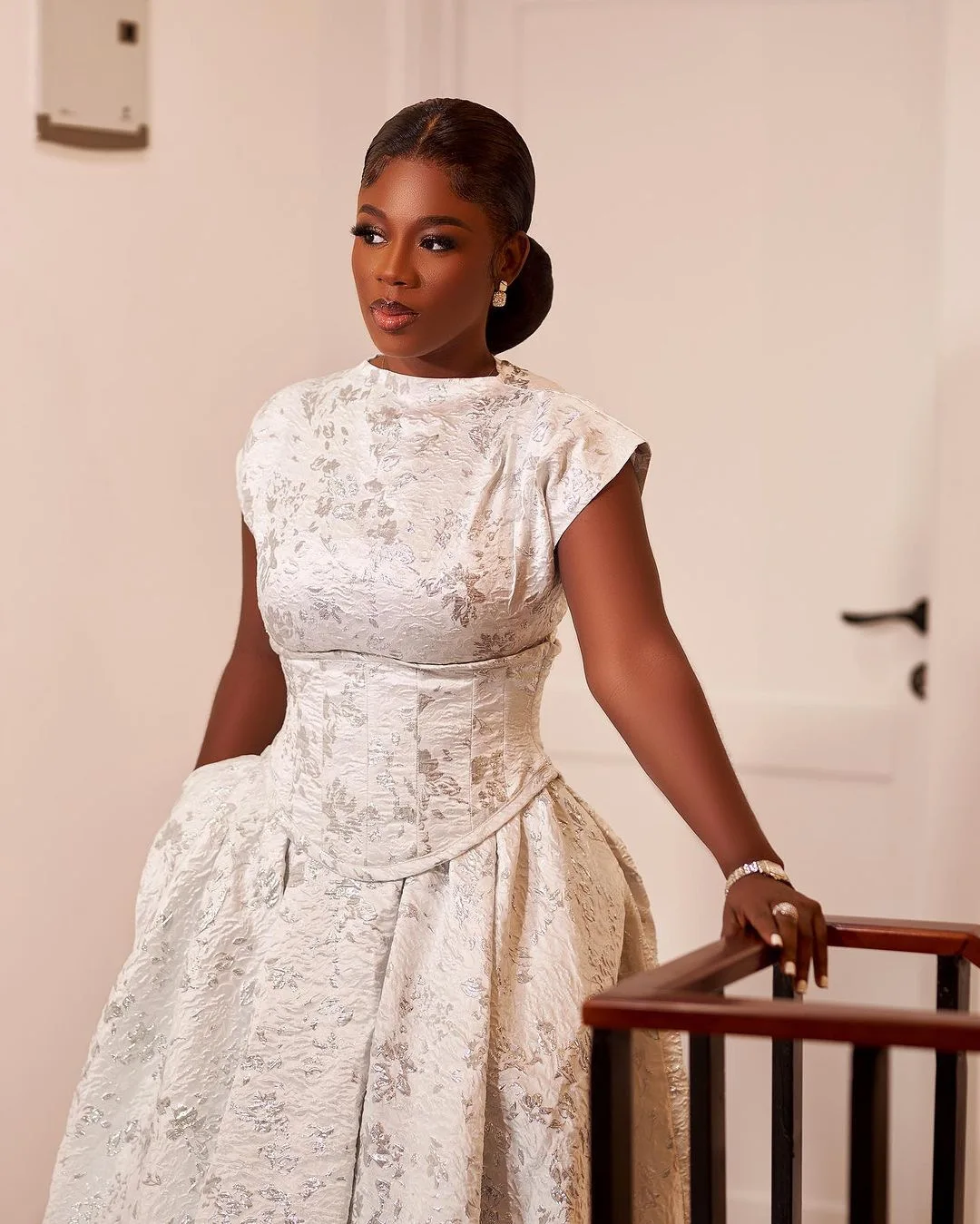 CM.YAYA Short Sleeve Elegant Women Long Dress Pockets O-neck A-Line Mid-Length Dresses 2024 Summer Beach Party Streetwear