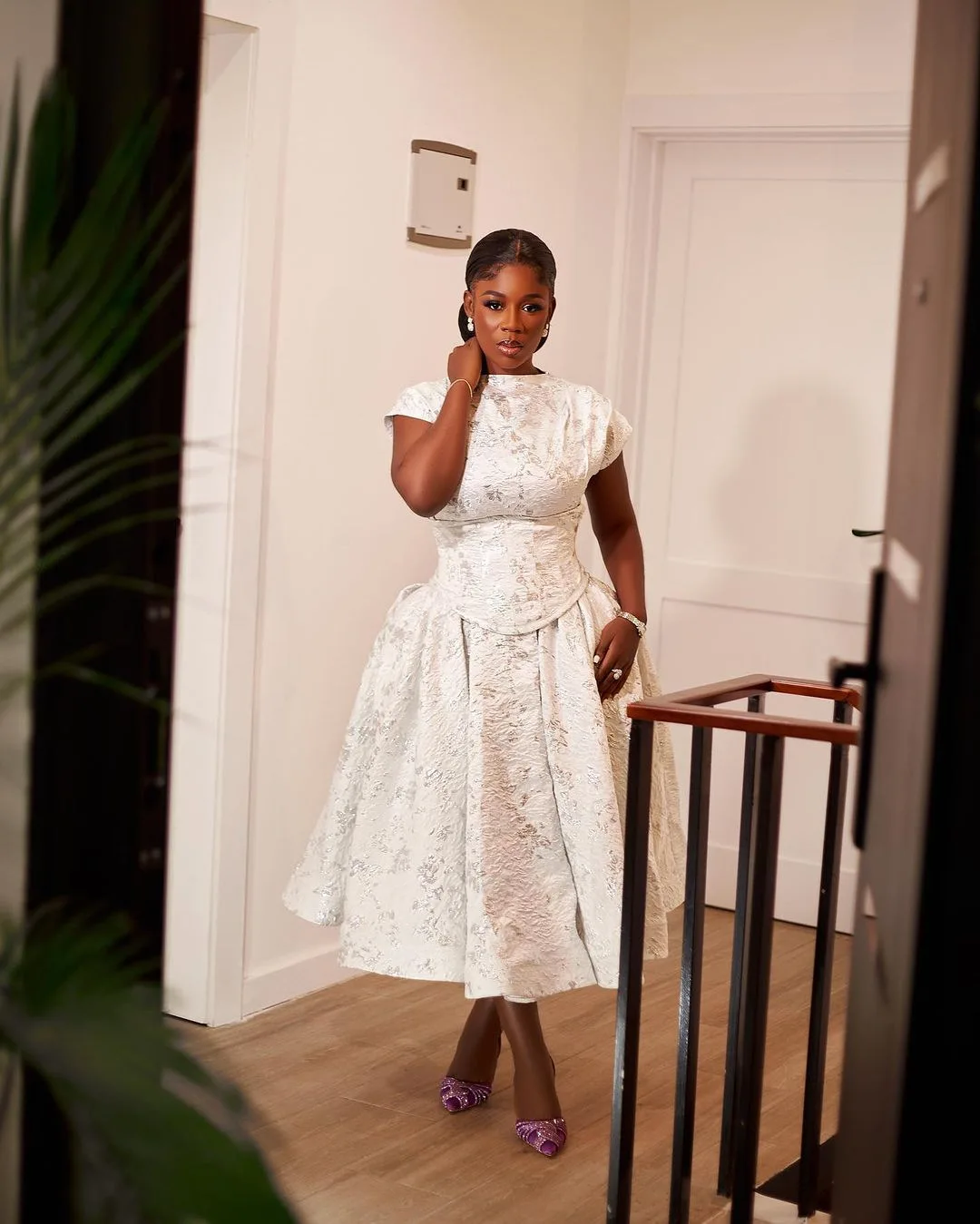 CM.YAYA Short Sleeve Elegant Women Long Dress Pockets O-neck A-Line Mid-Length Dresses 2024 Summer Beach Party Streetwear