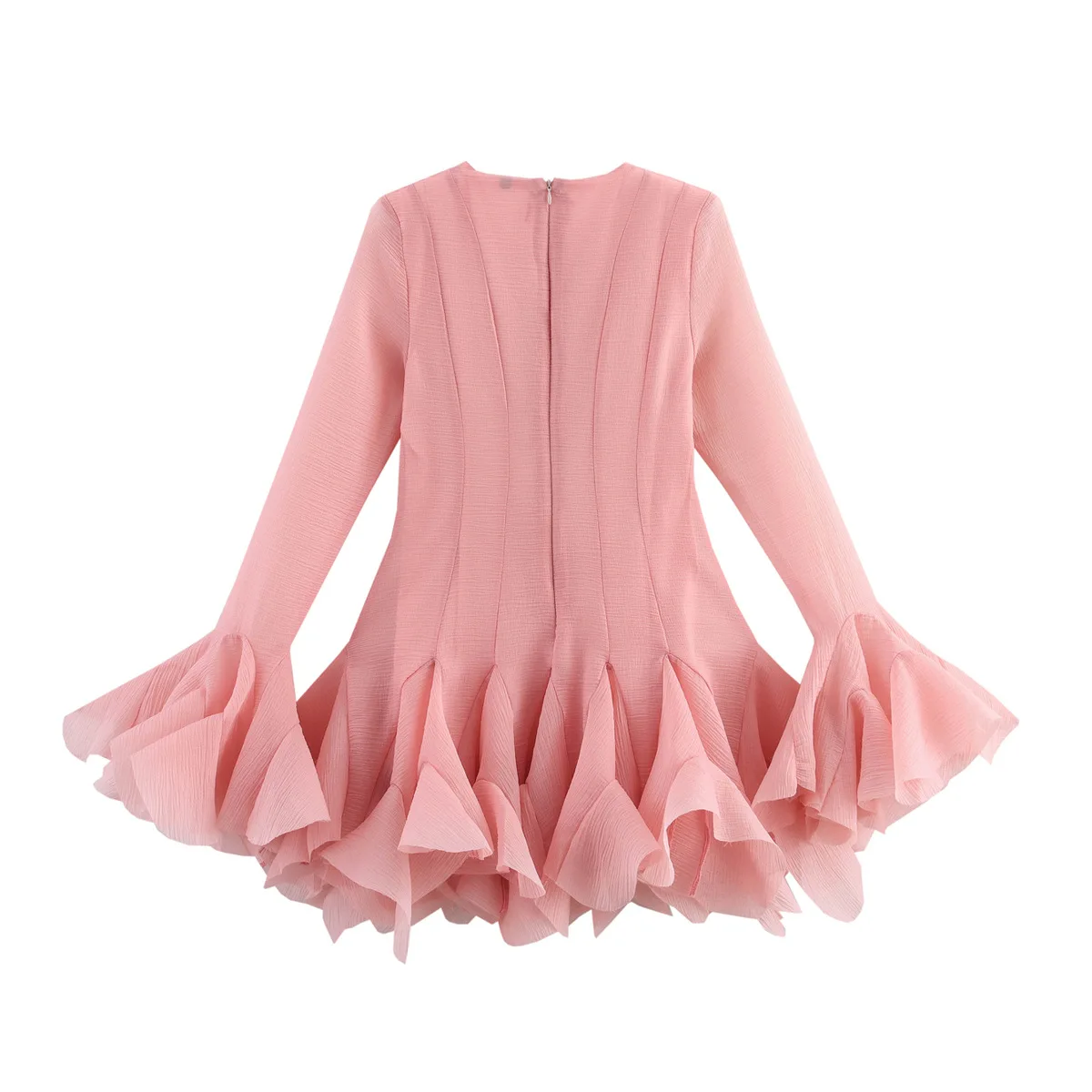 CM.YAYA Women flare long sleeve Printed Big Swing Ball Gown Dress 2025 Summer Holiday Night Club Party Vestidos Sexy Dresses