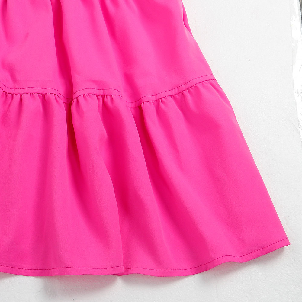 CM.YAYA Elegant Women Puff Sleeve Single Breasted Lapel Collar Babydoll Dress Street White Big Swing Loose Smock Shirt Dresses