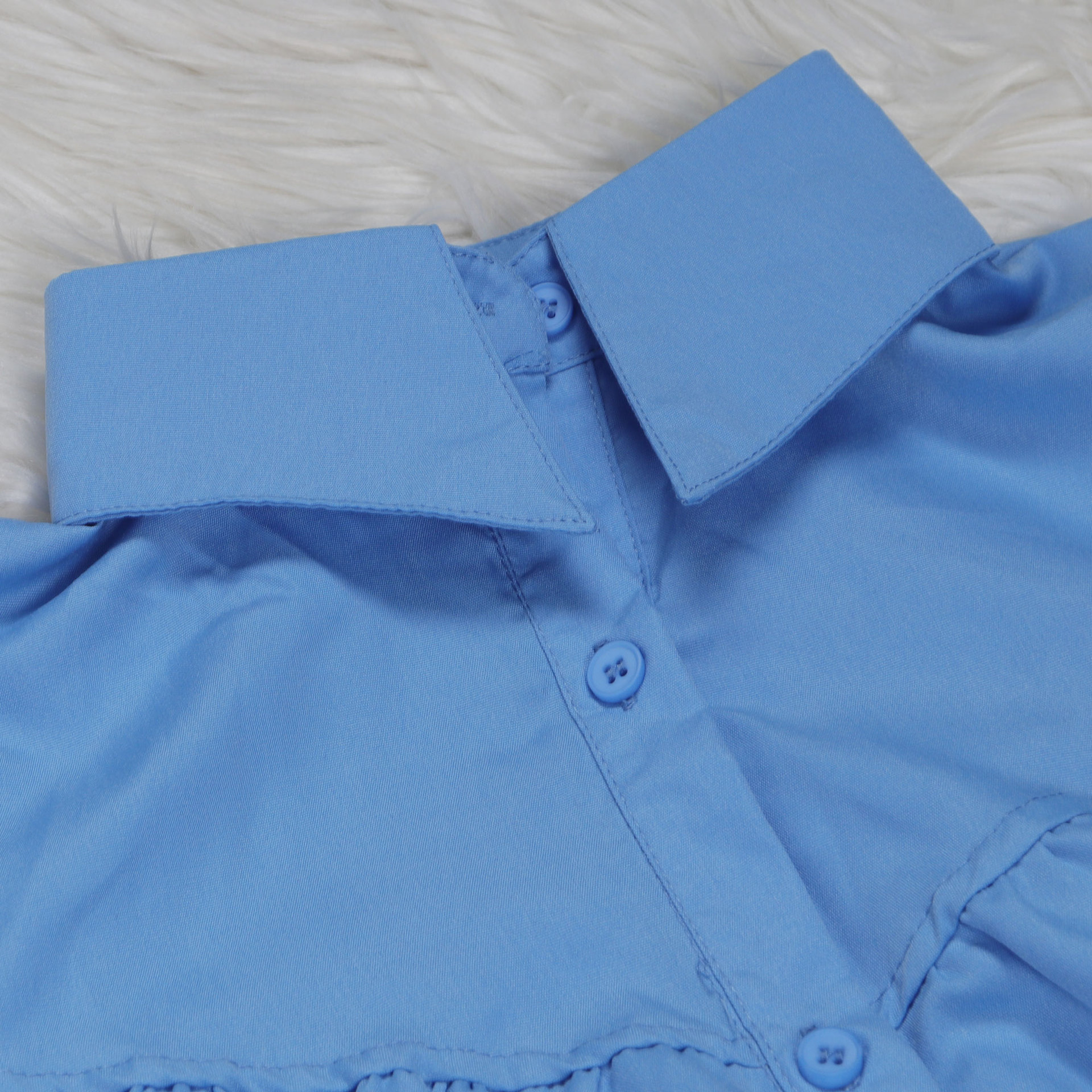 CM.YAYA Elegant Women Puff Sleeve Single Breasted Lapel Collar Babydoll Dress Street White Big Swing Loose Smock Shirt Dresses CM.YAYA Elegant Women Puff Sleeve Single Breasted Lapel Collar Babydoll Dress Street White Big Swing Loose Smock Shirt Dresses