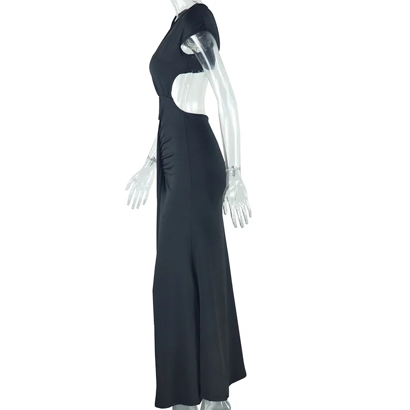CM.YAYA Women Sleeveless Skew Collar Ruched Ribbon Long Maxi Dress 2025 Summer Sexy Street Slim Evening Night Club Party Dresses CM.YAYA Women Sleeveless Skew Collar Ruched Ribbon Long Maxi Dress 2025 Summer Sexy Street Slim Evening Night Club Party Dresses