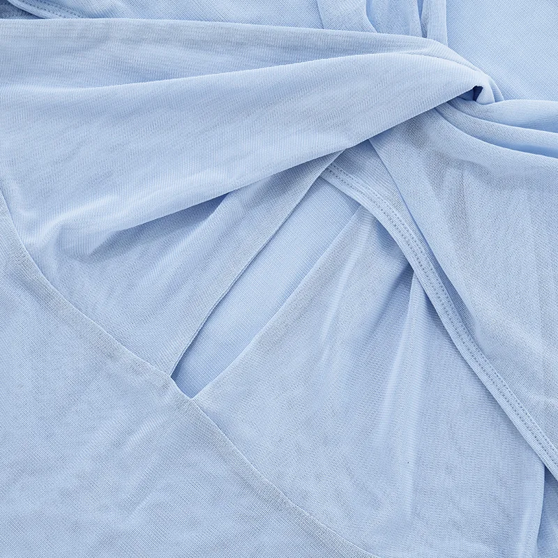 GLCMYAYA Women Long Sleeve Cutout Draped V-neck Mesh Bodycon Midi Mini Dress 2025 Summer Vacation Holiday Sexy Party Dresses GLCMYAYA Women Long Sleeve Cutout Draped V-neck Mesh Bodycon Midi Mini Dress 2025 Summer Vacation Holiday Sexy Party Dresses