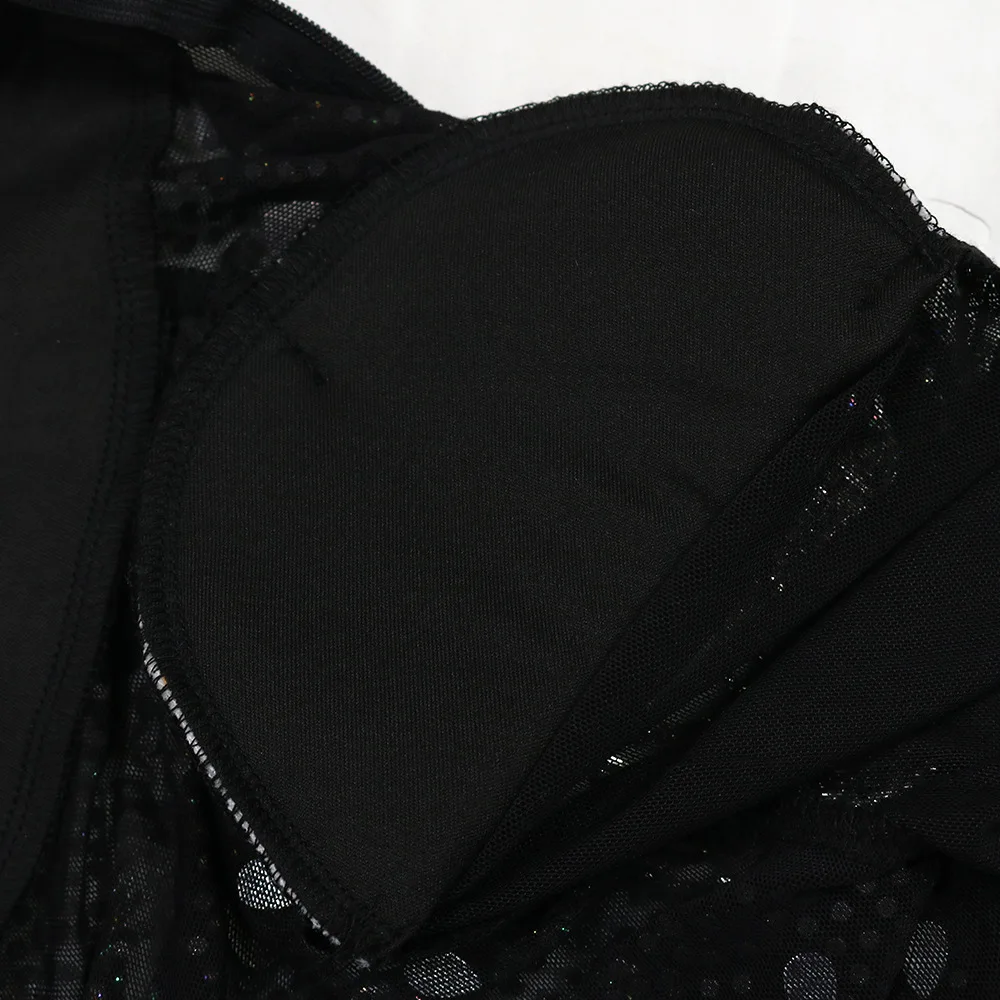 CM.YAYA Women Mesh See Through Long Sleeve Diamonds Hot Rhinestones Mermaid Long Dress Fall Evening Sexy Party Dresses Vestidos