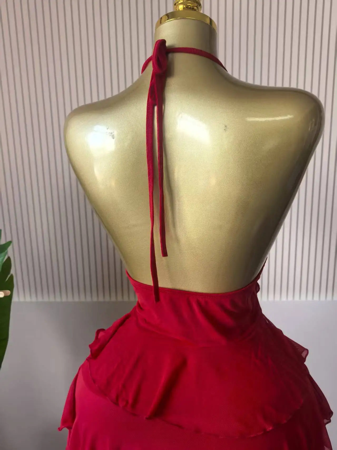 CM.YAYA Women Halter Neck Backless Tierred Ruffles Ball Gown Mini Dress 2025 Beach Holiday Party Birthday Street Sexy Dresses CM.YAYA Women Halter Neck Backless Tierred Ruffles Ball Gown Mini Dress 2025 Beach Holiday Party Birthday Street Sexy Dresses