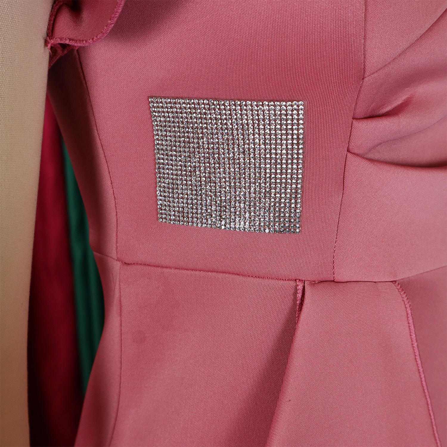 CM.YAYA Women Short Ruffles Sleeve O-neck Ribbon Bodycon Midi Dress 2025 Street Africa OL Evening Sexy Party Dresses Vestido