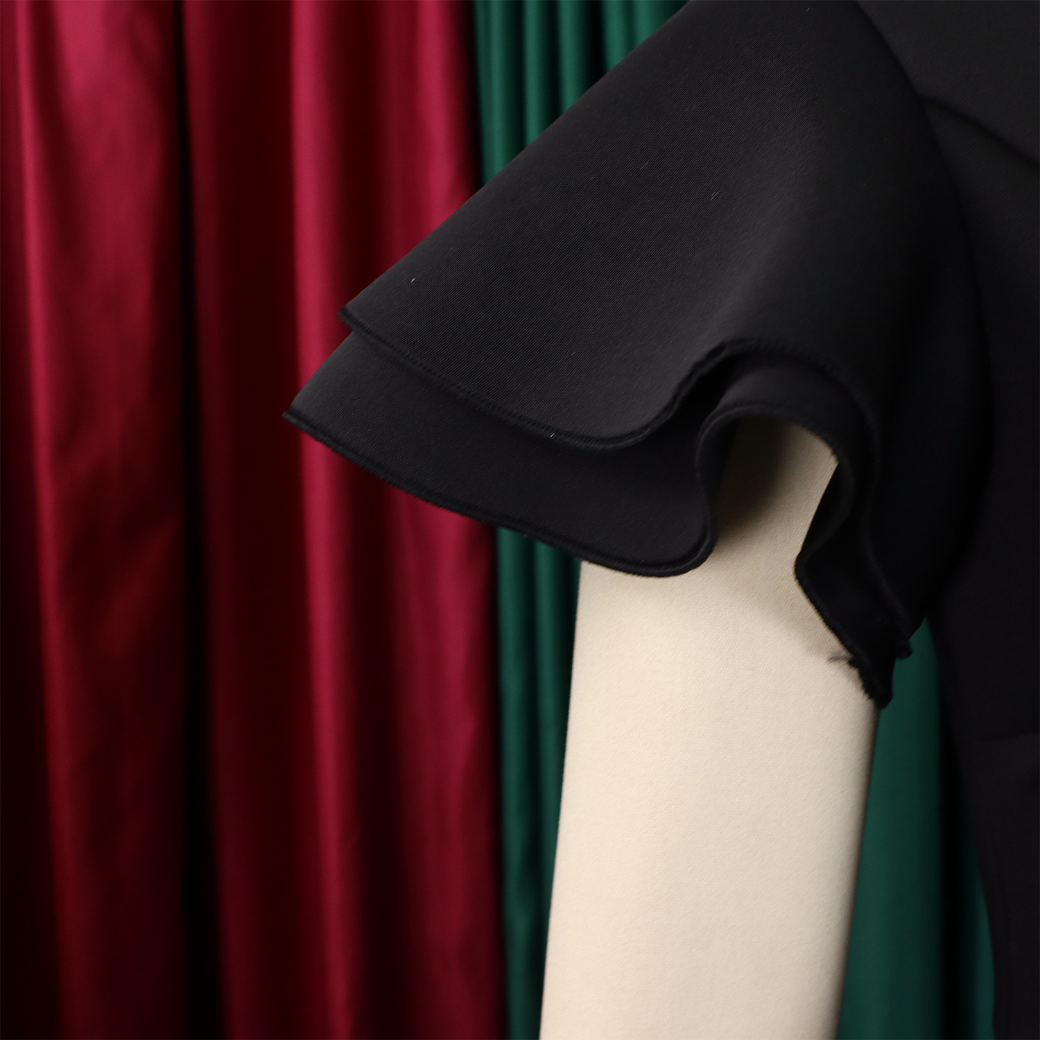 CM.YAYA Women Short Ruffles Sleeve O-neck Ribbon Bodycon Midi Dress 2025 Street Africa OL Evening Sexy Party Dresses Vestido