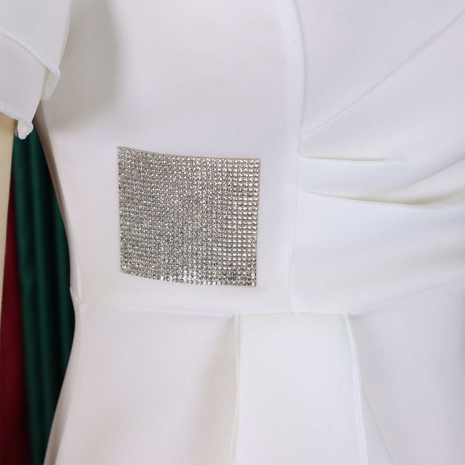 CM.YAYA Women Short Ruffles Sleeve O-neck Ribbon Bodycon Midi Dress 2025 Street Africa OL Evening Sexy Party Dresses Vestido