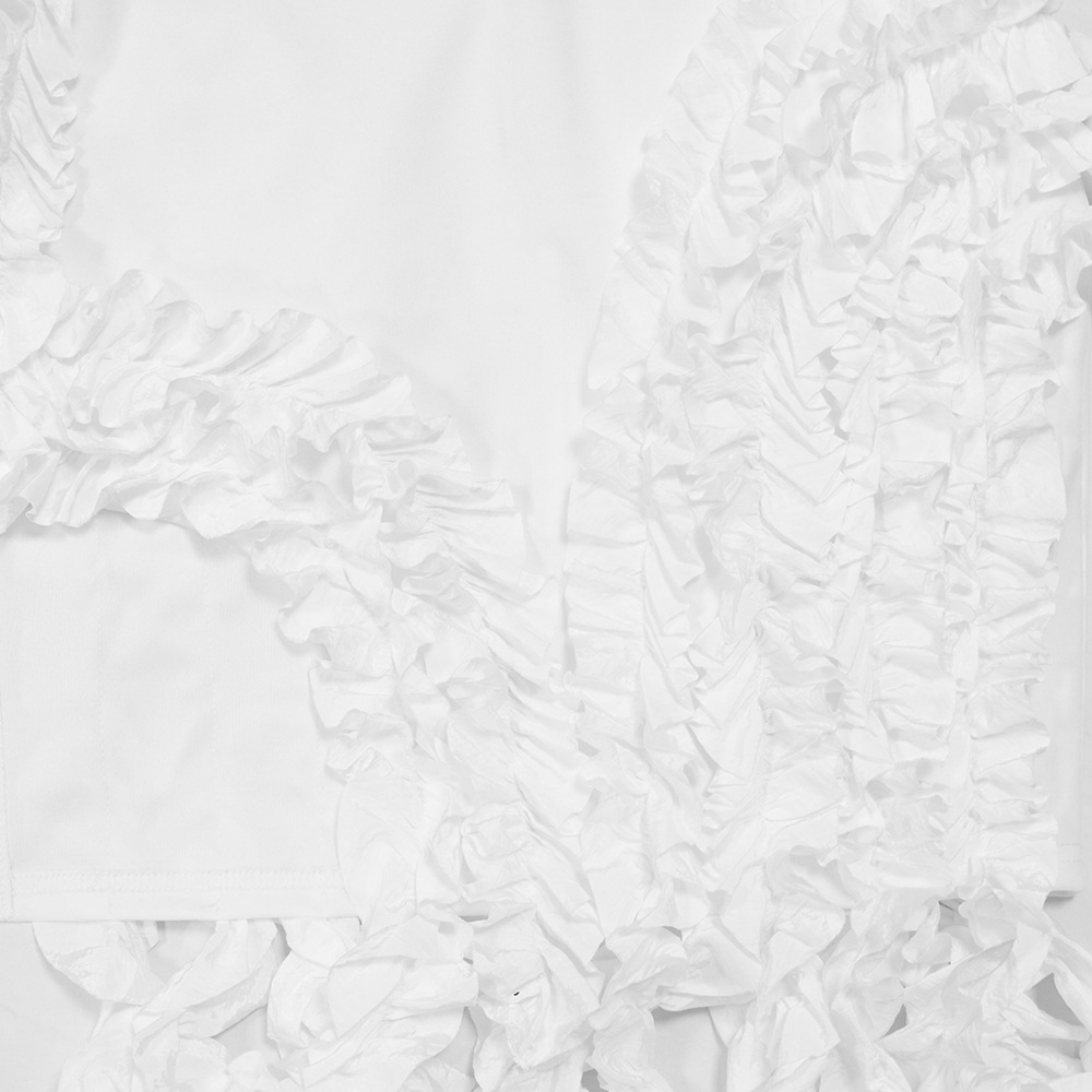 CM.YAYA Women Strapless Ruffles Tassel Splicing Irregular Birthday Bodycon Midi Maxi Dress 2023 Even Sexy Party Dresses Vestidos CM.YAYA Women Strapless Ruffles Tassel Splicing Irregular Birthday Bodycon Midi Maxi Dress 2023 Even Sexy Party Dresses Vestidos