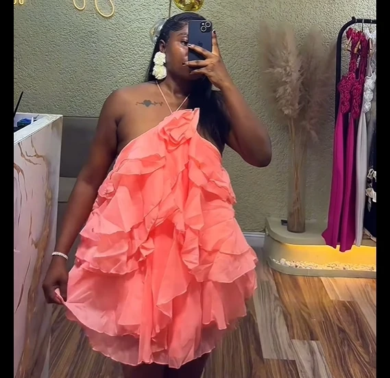 CM.YAYA Women Sleeveless Cascading Ruffles Smock Big Swing Dress 2025 Birthday Vacation Street Summer Party Dresses Vestidos