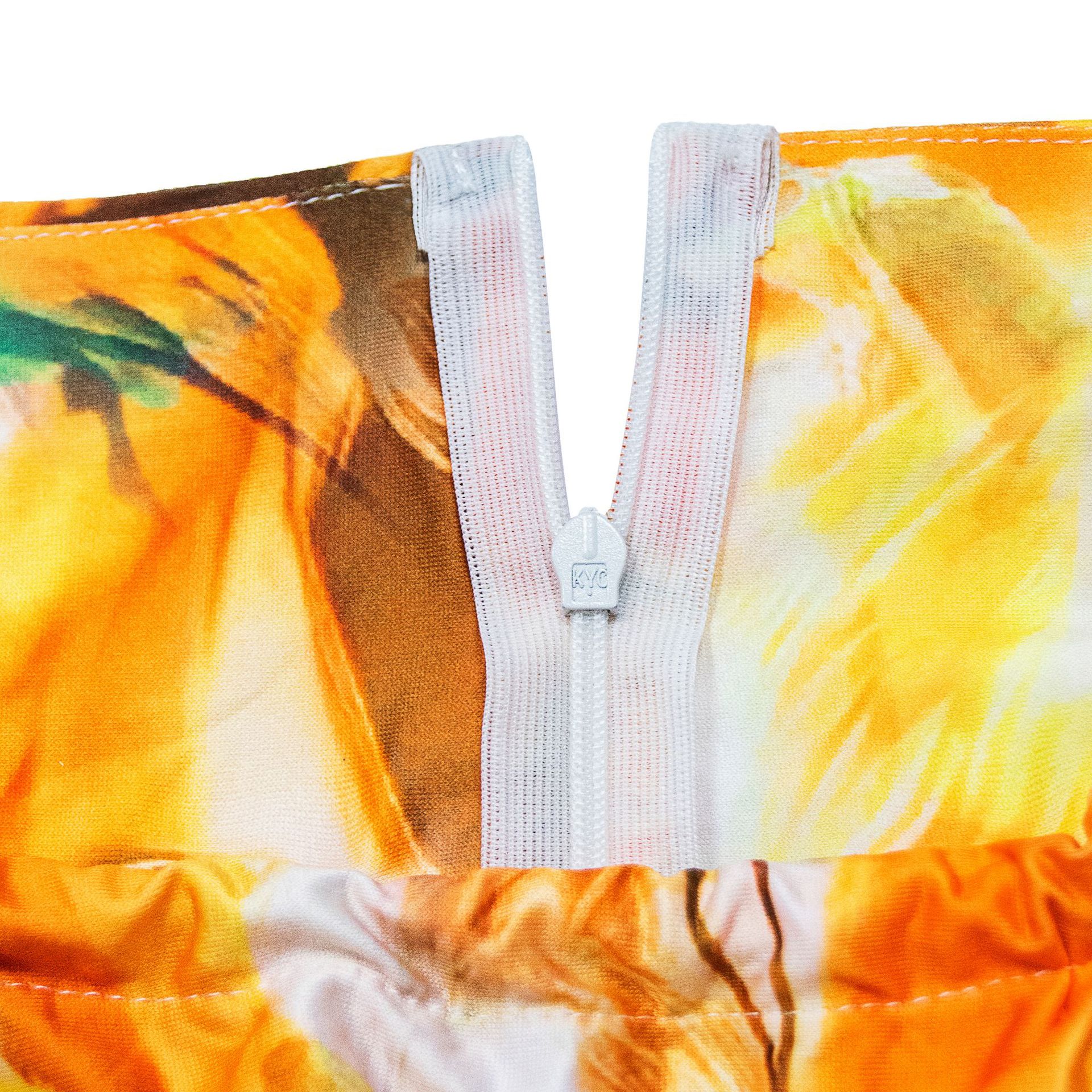 CM.YAYA Women Painting 3d Printed Halter Neck High Slit Lace Up Beach Holiday Maxi Long Dress 2023 Evening Party Dresses Vestido