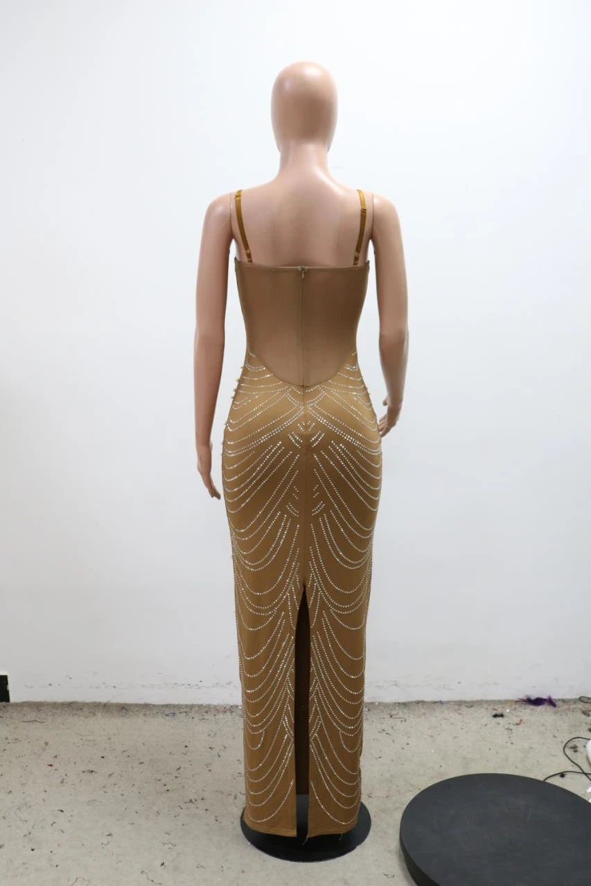 CM.YAYA Women Diamonds Hot Rhinestones Pearl Strapless Bodycon Long Maxi Dress 2024 Sexy Street Evening Party Club Long Dresses CM.YAYA Women Diamonds Hot Rhinestones Pearl Strapless Bodycon Long Maxi Dress 2024 Sexy Street Evening Party Club Long Dresses