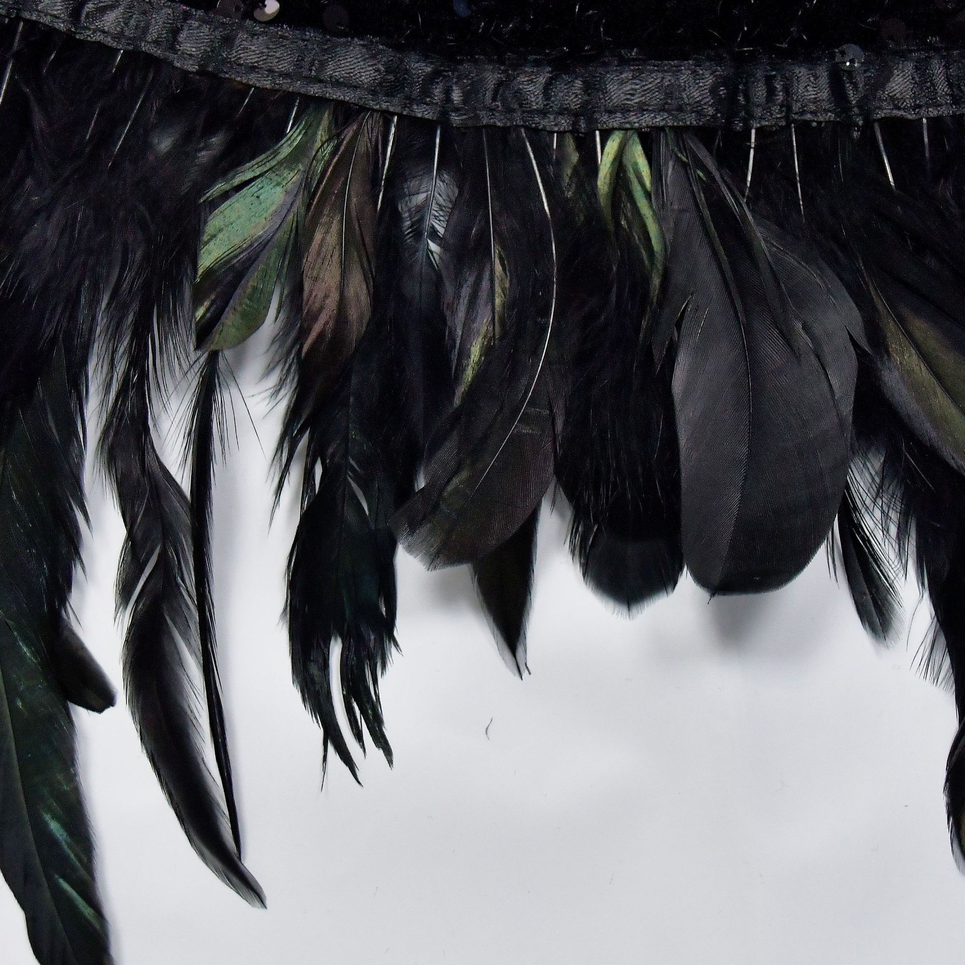 CM.YAYA Women Sequined Mesh Patchwork Strapless Feather Side High Side Split Maxi Dress 2023 Evening Sexy Long Dresses Vestidos