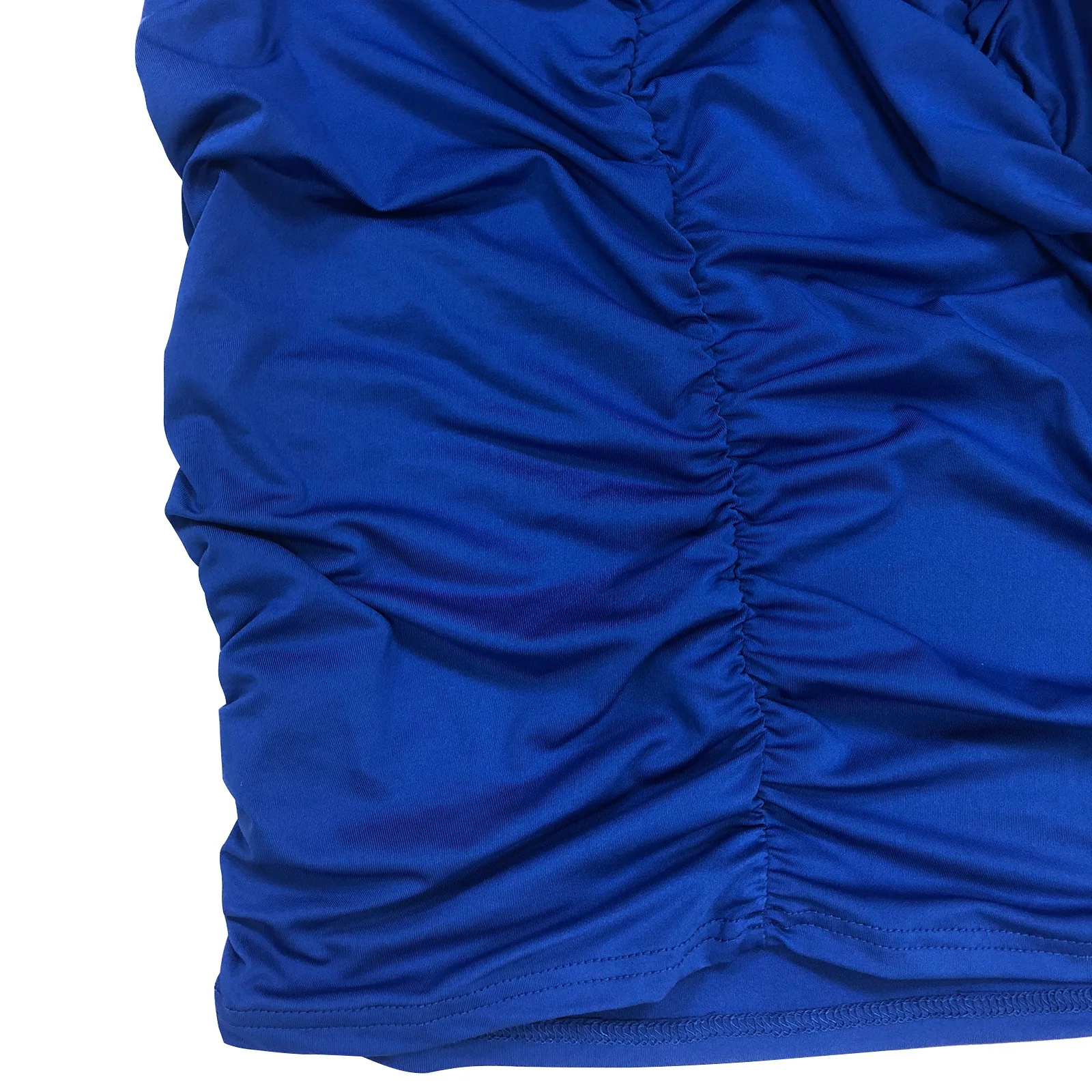 CM.YAYA 2023 Women Cutout Front Halter Neck Mesh Patchwork Long Sleeve Ruched Bodycon Midi Dress Sexy Night Party Club Dresses CM.YAYA 2023 Women Cutout Front Halter Neck Mesh Patchwork Long Sleeve Ruched Bodycon Midi Dress Sexy Night Party Club Dresses