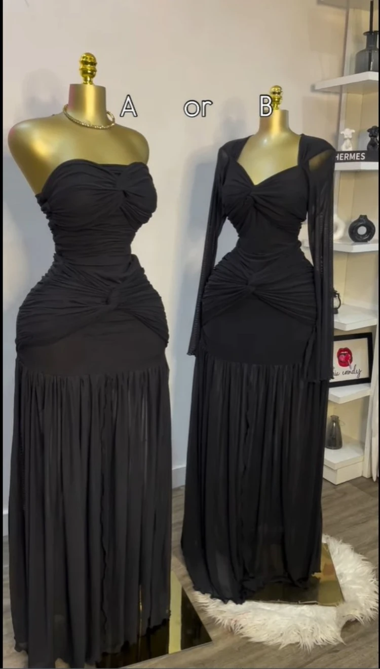 CM.YAYA Women Stacked Ruched Draped High Split Pleated Maxi Long Bodycon Dress 2025 Holiday Birthday Club Party Evening Dresses CM.YAYA Women Stacked Ruched Draped High Split Pleated Maxi Long Bodycon Dress 2025 Holiday Birthday Club Party Evening Dresses