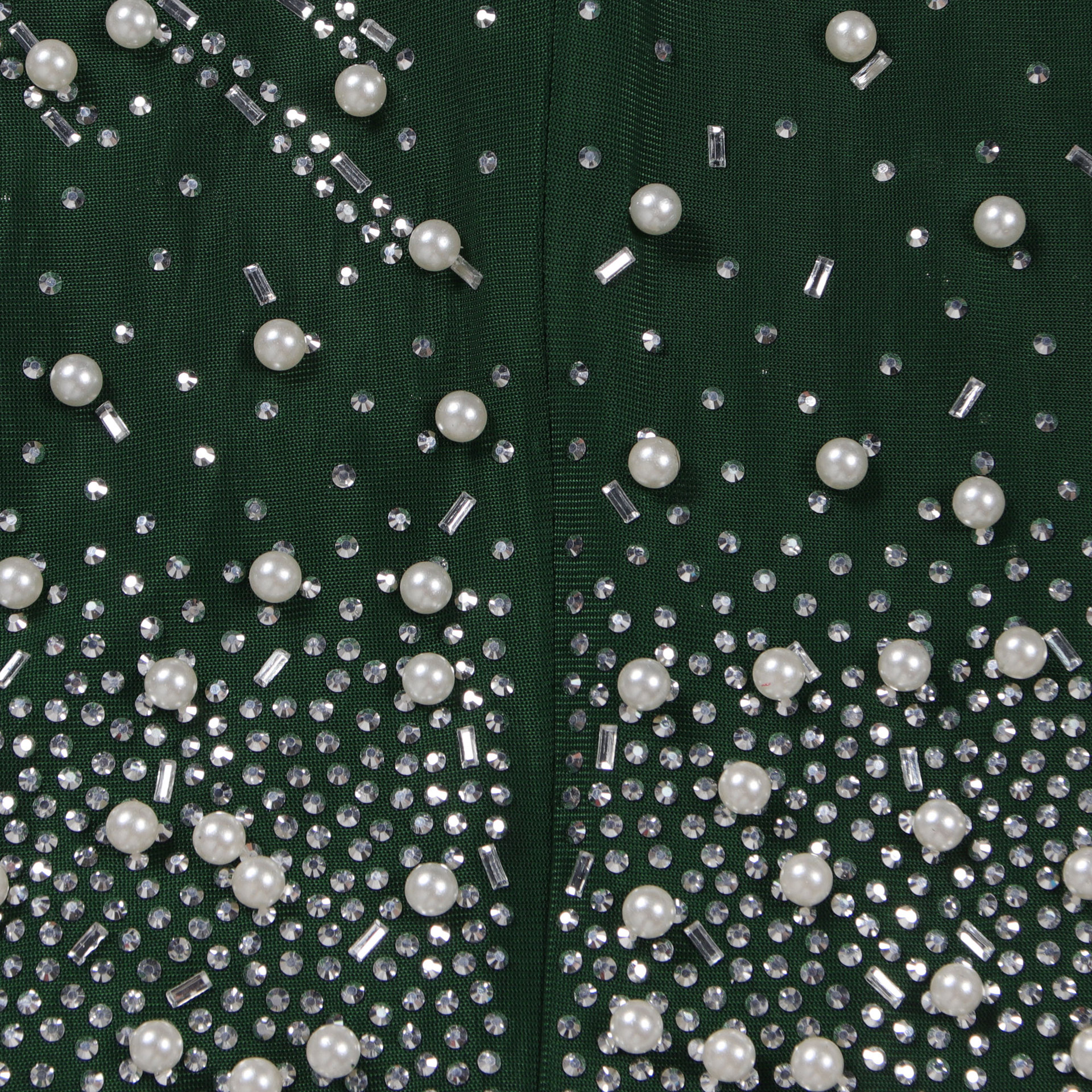 CM.YAYA Women Long Sleeve Diamonds Hot Rhinestones High Side Split Mermaid Midi Maxi Dress 2024 Even Sexy Party Dresses Vestidos