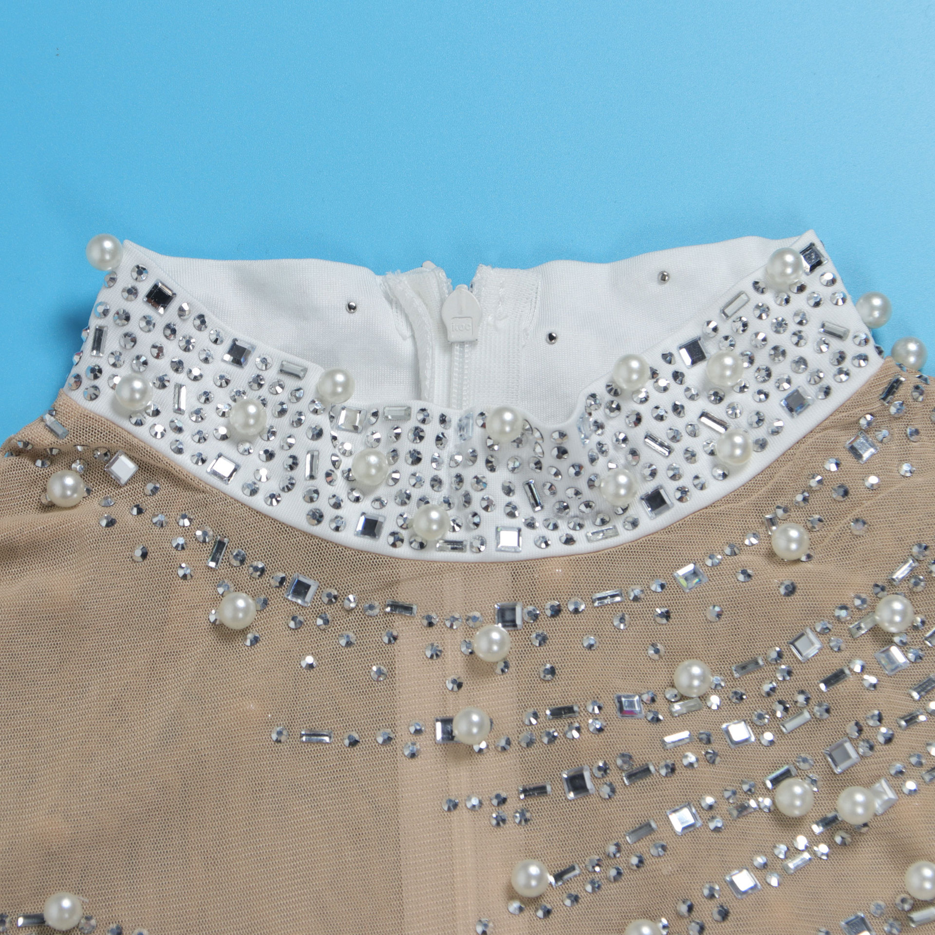 CM.YAYA Women Long Sleeve Diamonds Hot Rhinestones High Side Split Mermaid Midi Maxi Dress 2024 Even Sexy Party Dresses Vestidos