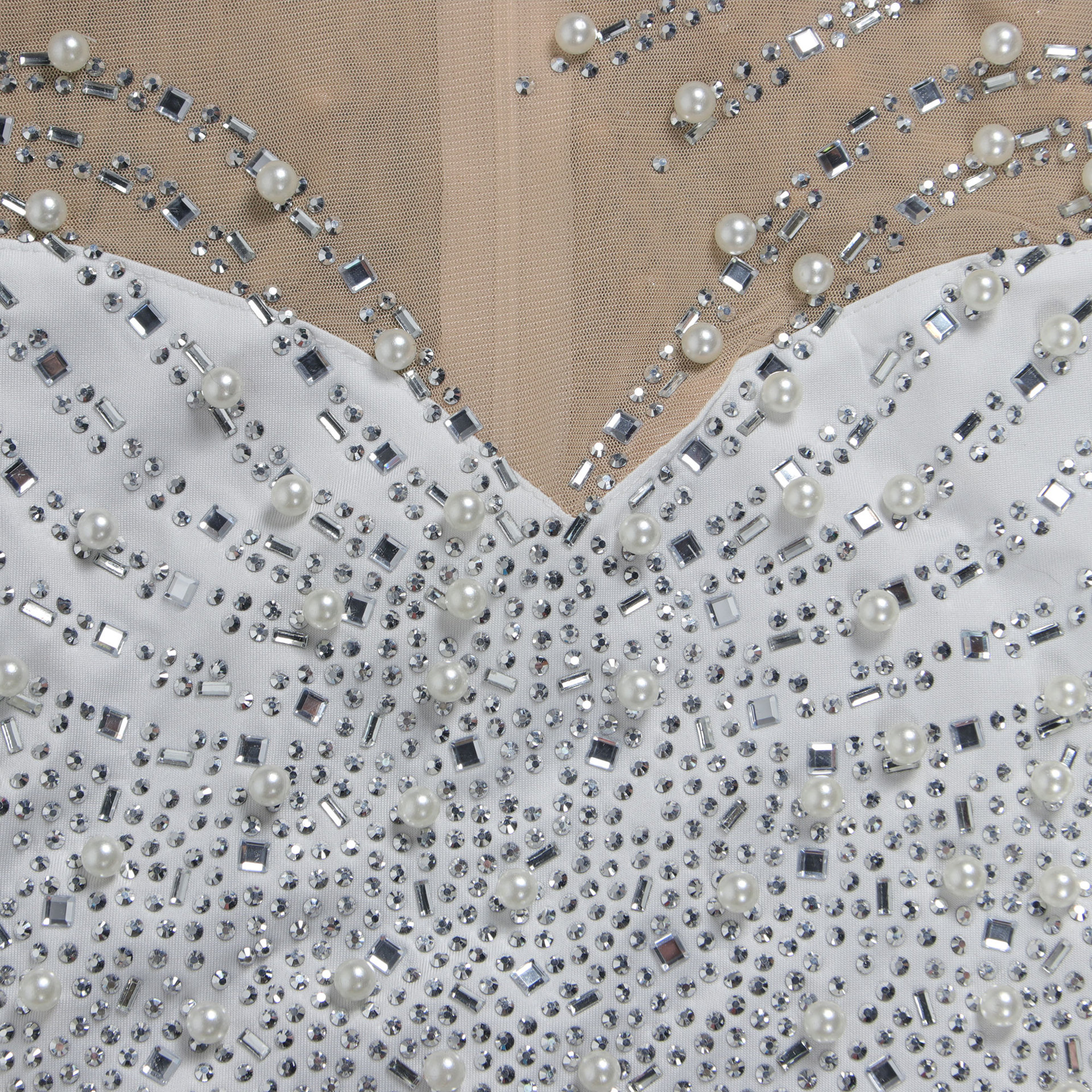 CM.YAYA Women Long Sleeve Diamonds Hot Rhinestones High Side Split Mermaid Midi Maxi Dress 2024 Even Sexy Party Dresses Vestidos