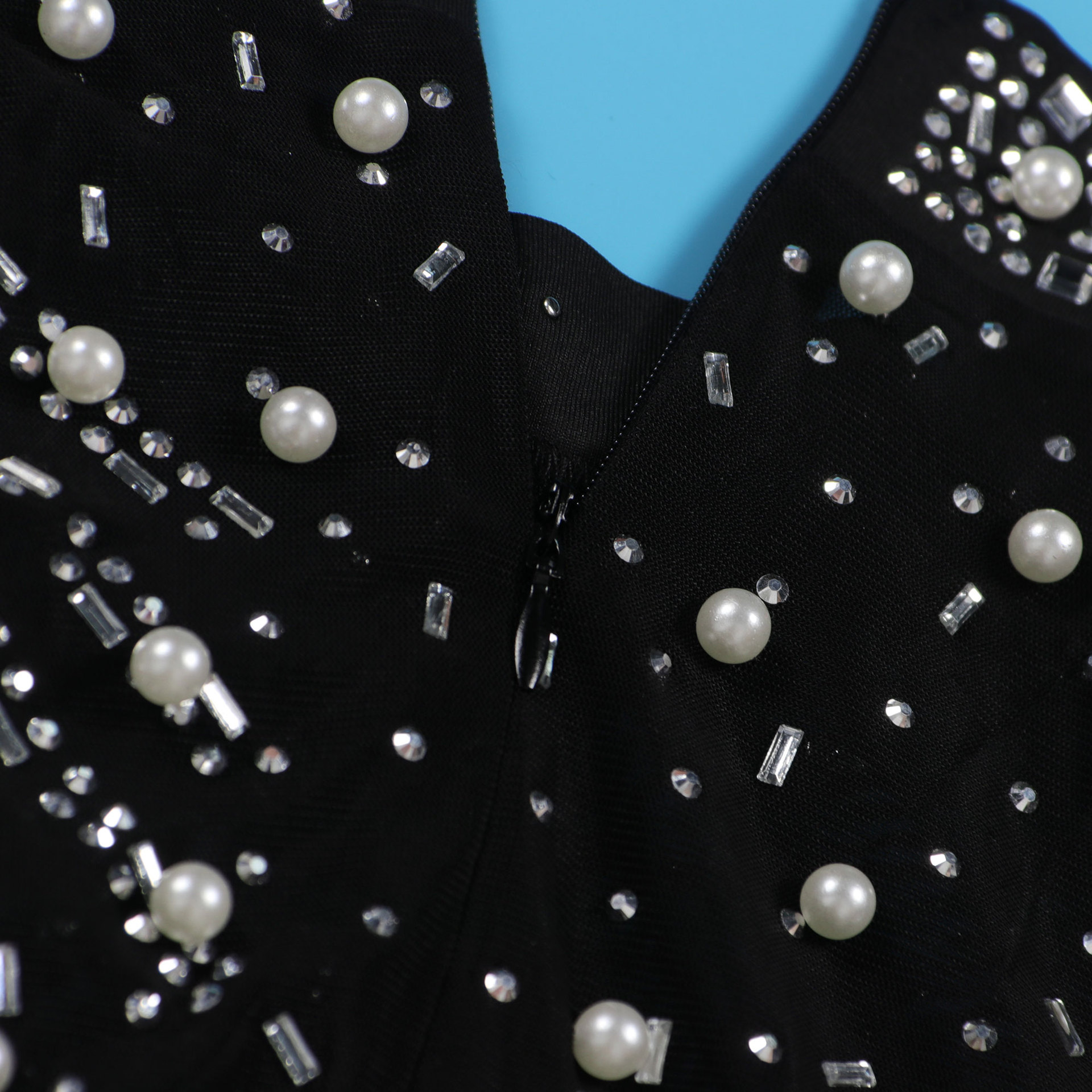 CM.YAYA Women Long Sleeve Diamonds Hot Rhinestones High Side Split Mermaid Midi Maxi Dress 2024 Even Sexy Party Dresses Vestidos