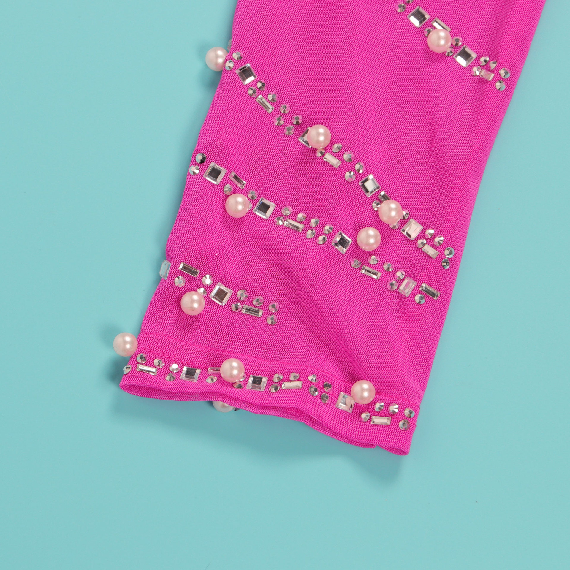 CM.YAYA Women Long Sleeve Diamonds Hot Rhinestones High Side Split Mermaid Midi Maxi Dress 2024 Even Sexy Party Dresses Vestidos