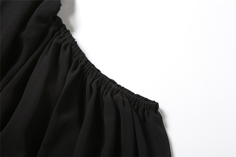 CM.YAYA Women Drop Shoulder Halter Neck Bow Backless Mini Chiffon Dress 2026 Street Beach Party Education Dresses Vestidos CM.YAYA Women Drop Shoulder Halter Neck Bow Backless Mini Chiffon Dress 2026 Street Beach Party Education Dresses Vestidos