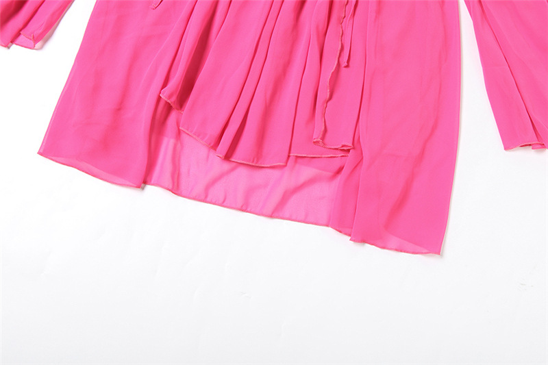 CM.YAYA Women Drop Shoulder Halter Neck Bow Backless Mini Chiffon Dress 2026 Street Beach Party Education Dresses Vestidos CM.YAYA Women Drop Shoulder Halter Neck Bow Backless Mini Chiffon Dress 2026 Street Beach Party Education Dresses Vestidos